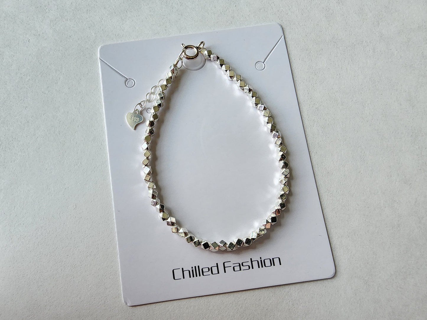 [Bracelet] Elegant Sterling Silver Fragment Bracelet