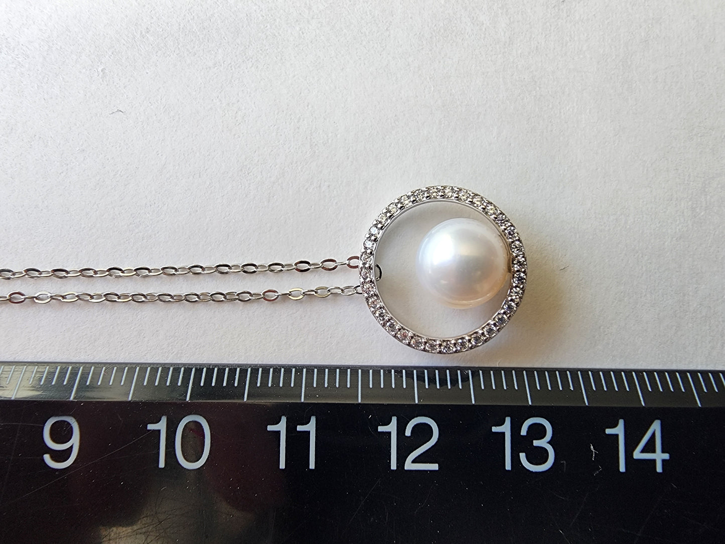 [Necklace] Exquisite Sterling Silver Necklace with 7.5-8mm Freshwater Pearl Pendant - A Touch of Elegance for Every Occasion