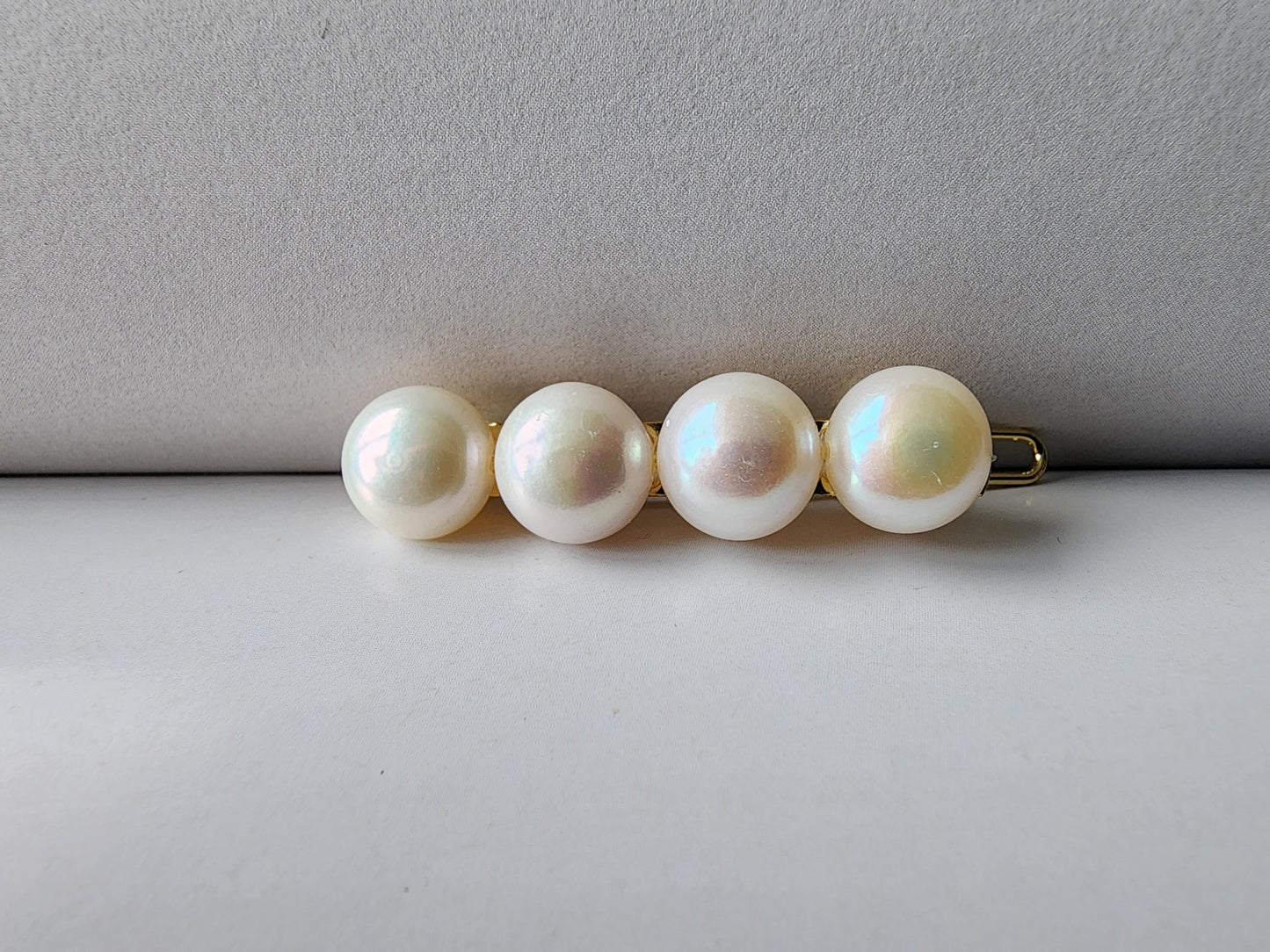 [Hair Accessory] 14K Gold-Filled Baroque Pearl Hair Clip - Elegant 10.5mm Pearl Accessory