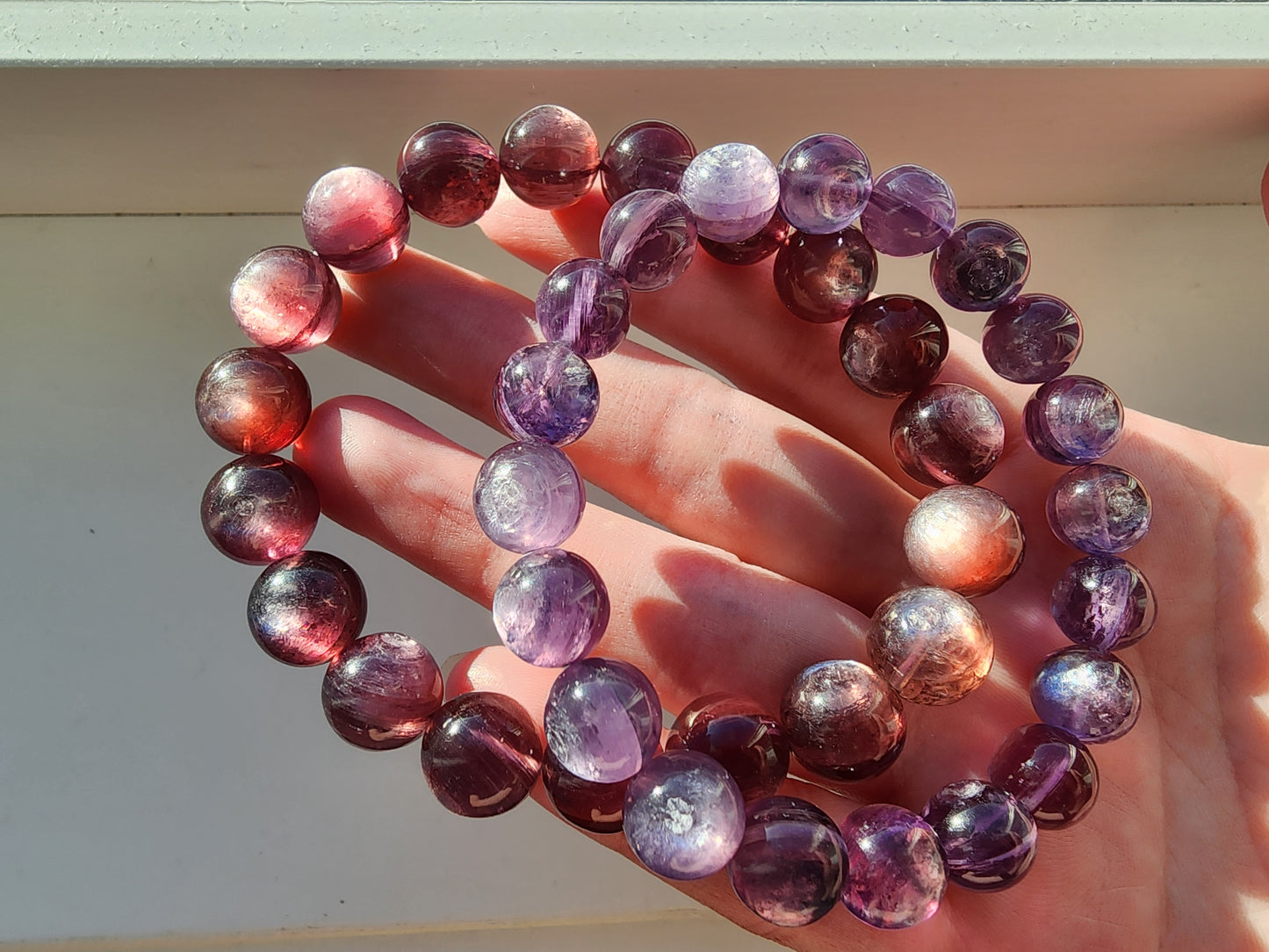 [Bracelet] Elegant Purple Lithium Mica 紫锂云母 Bead Bracelet - A Touch of Elegance and Healing Energy