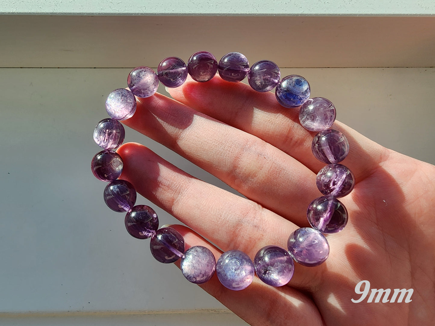 [Bracelet] Elegant Purple Lithium Mica 紫锂云母 Bead Bracelet - A Touch of Elegance and Healing Energy