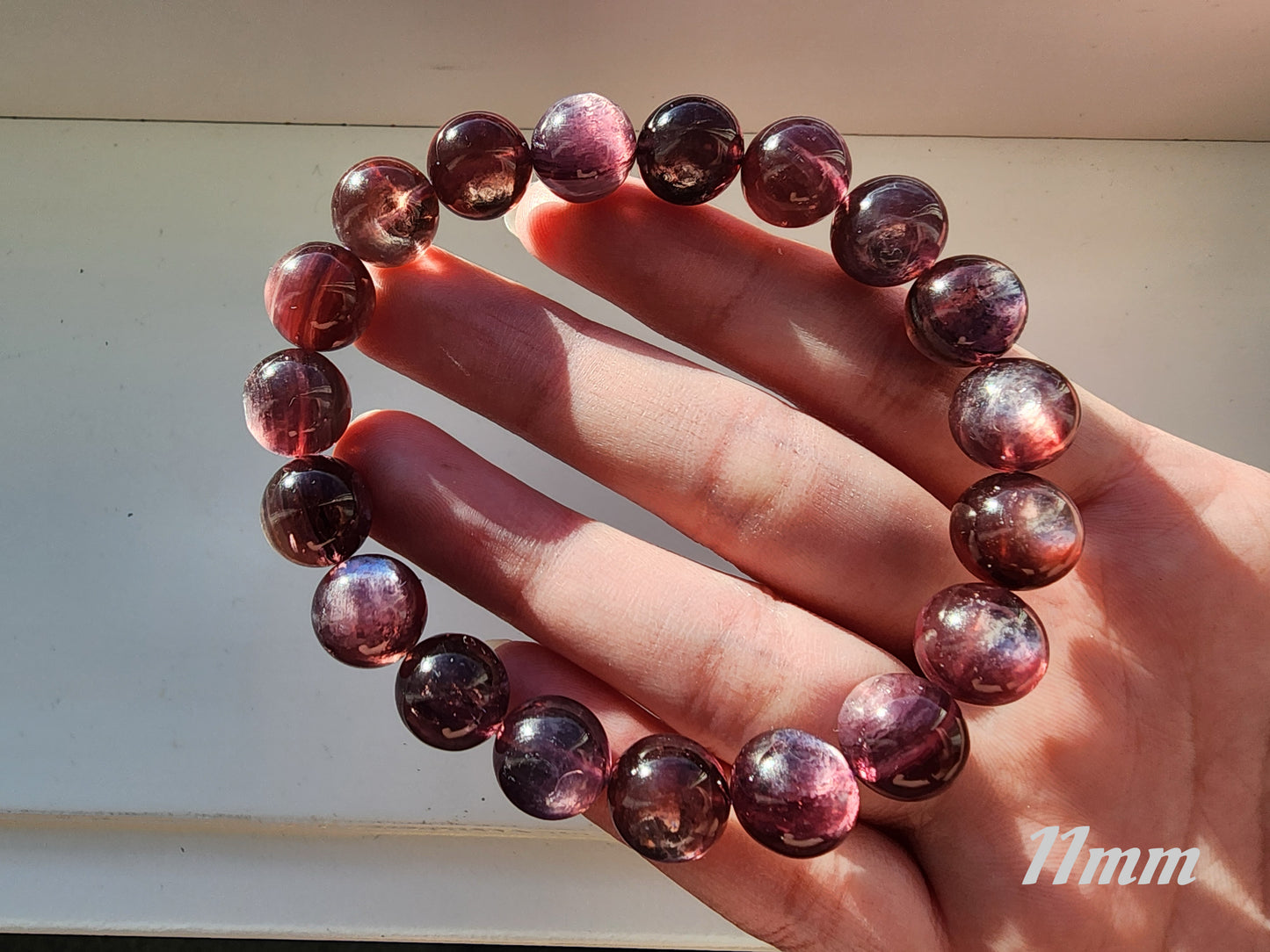 [Bracelet] Elegant Purple Lithium Mica 紫锂云母 Bead Bracelet - A Touch of Elegance and Healing Energy