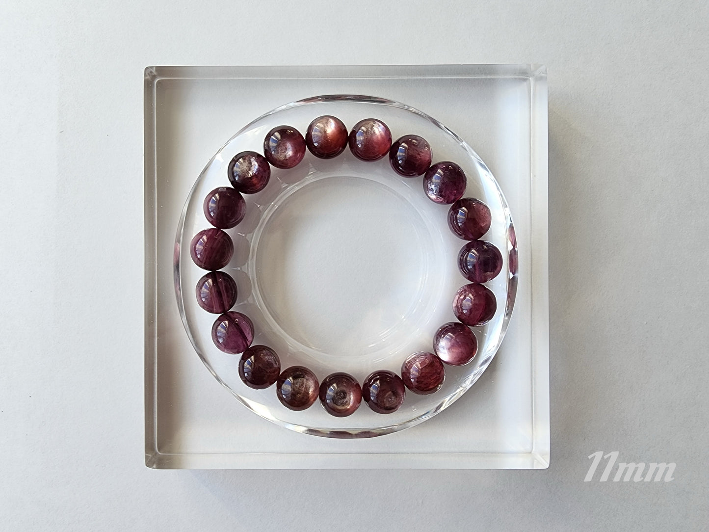 [Bracelet] Elegant Purple Lithium Mica 紫锂云母 Bead Bracelet - A Touch of Elegance and Healing Energy