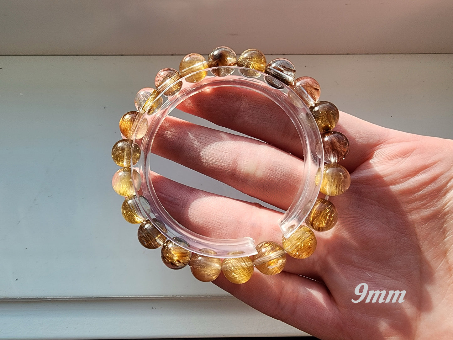 [Bracelet] Golden Glow: Rutilated Quartz 彩发晶 Bracelet