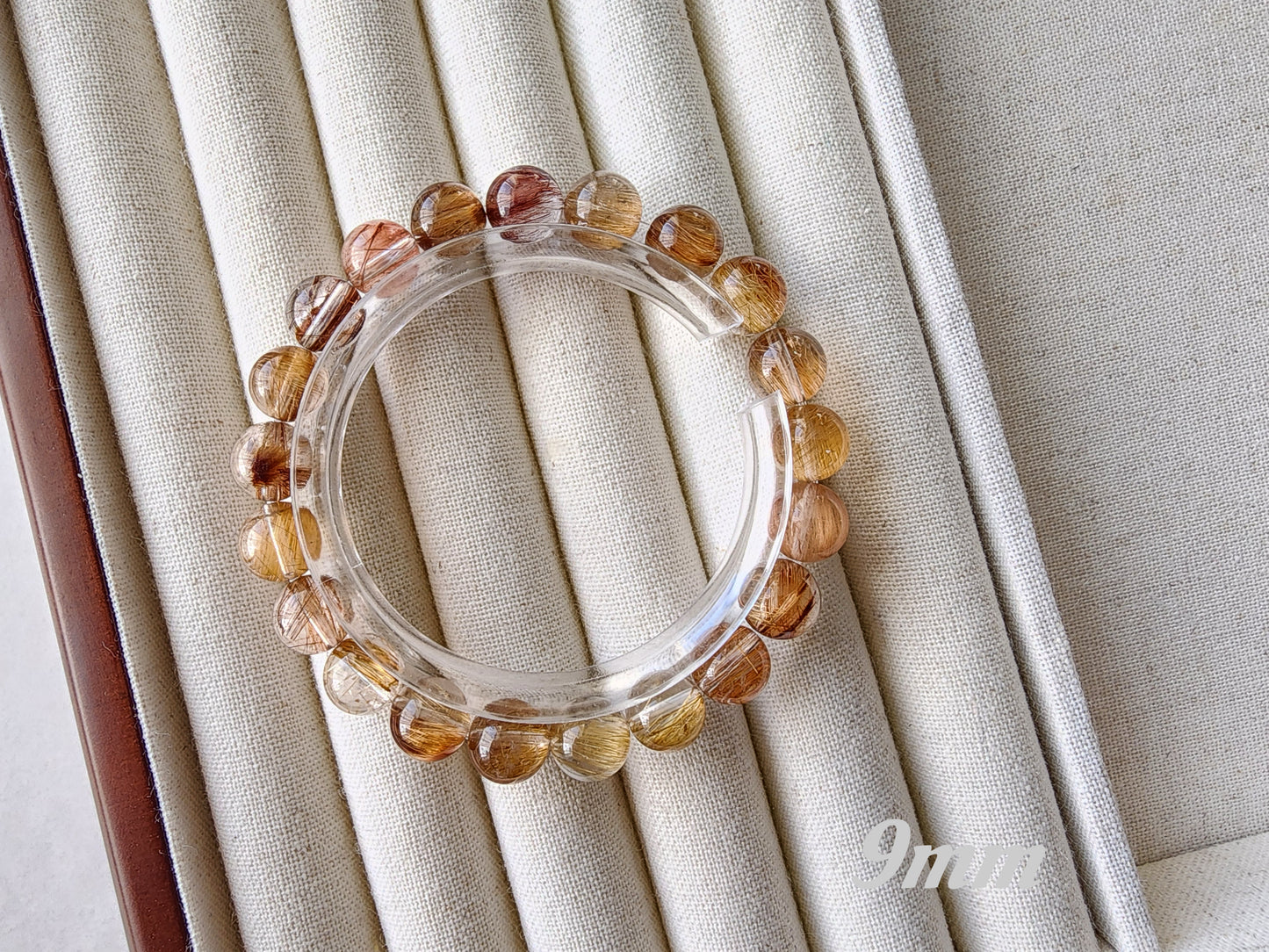 [Bracelet] Golden Glow: Rutilated Quartz 彩发晶 Bracelet