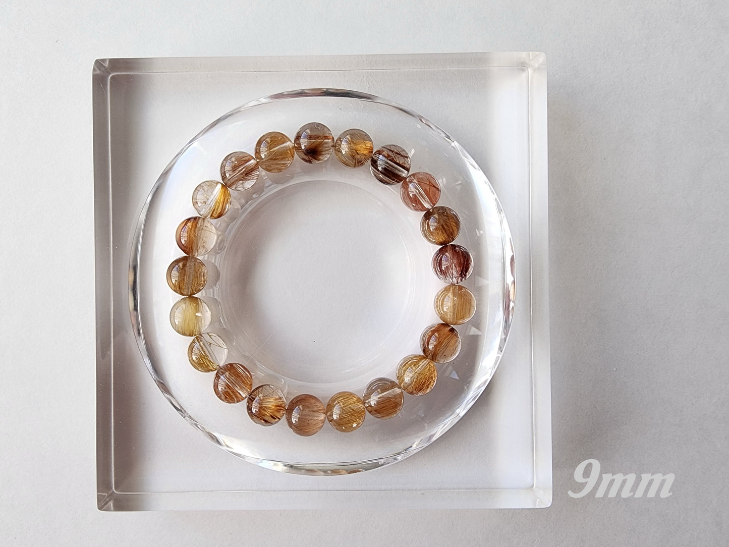 [Bracelet] Golden Glow: Rutilated Quartz 彩发晶 Bracelet