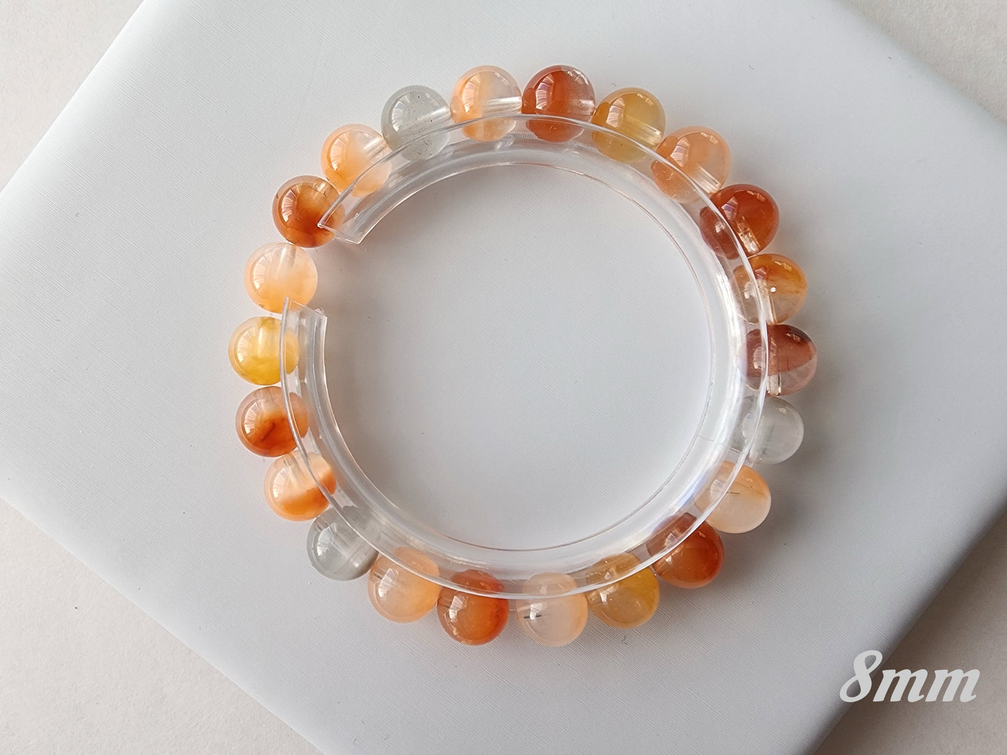 [Bracelet] Radiant Phoenix: Colorful Rabbit Hair Quartz 兔毛 Bracelet - A Vibrant Elegance for Your Wrist