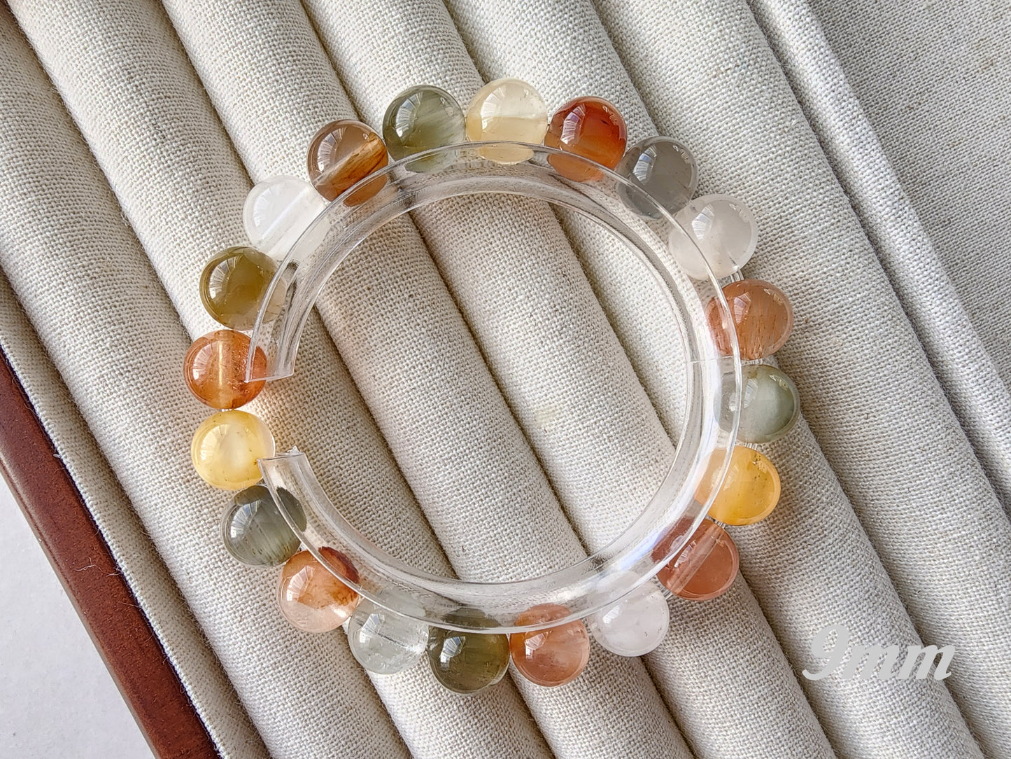 [Bracelet] Radiant Phoenix: Colorful Rabbit Hair Quartz 兔毛 Bracelet - A Vibrant Elegance for Your Wrist