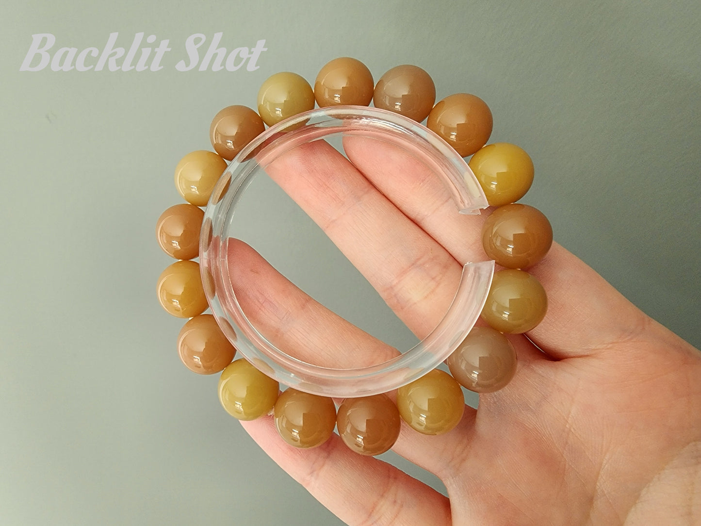 [Bracelet] 12mm Alashan Agate Bracelet - Earthy Elegance for Everyday Wear