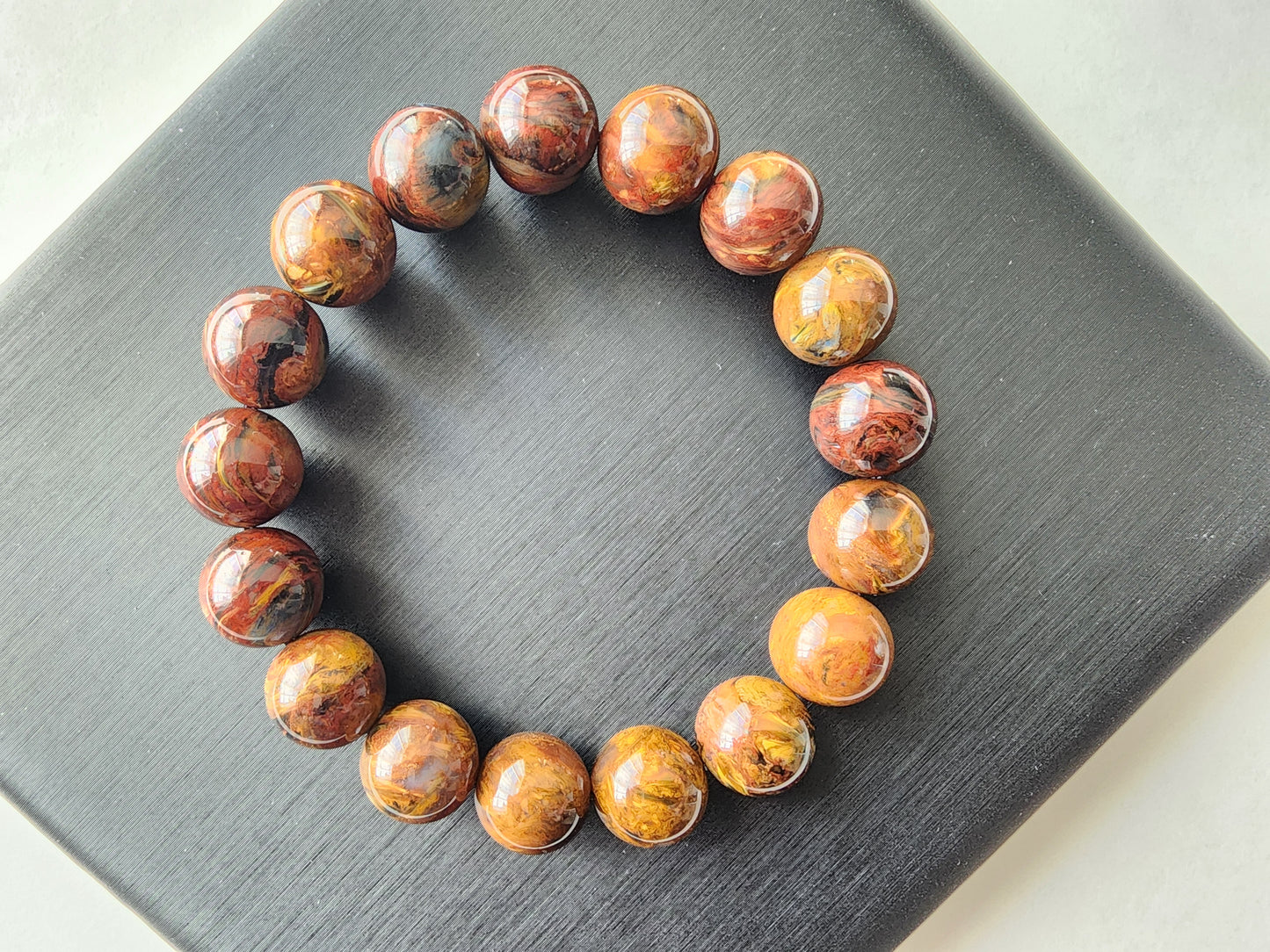 [Bracelet] Exquisite 11mm Phoenix Style Pietersite Bracelet: Unleash the Power of the Storm