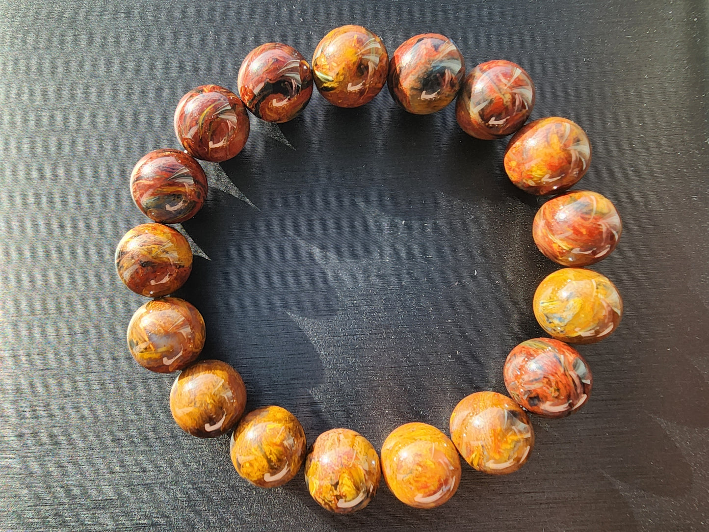 [Bracelet] Exquisite 11mm Phoenix Style Pietersite Bracelet: Unleash the Power of the Storm