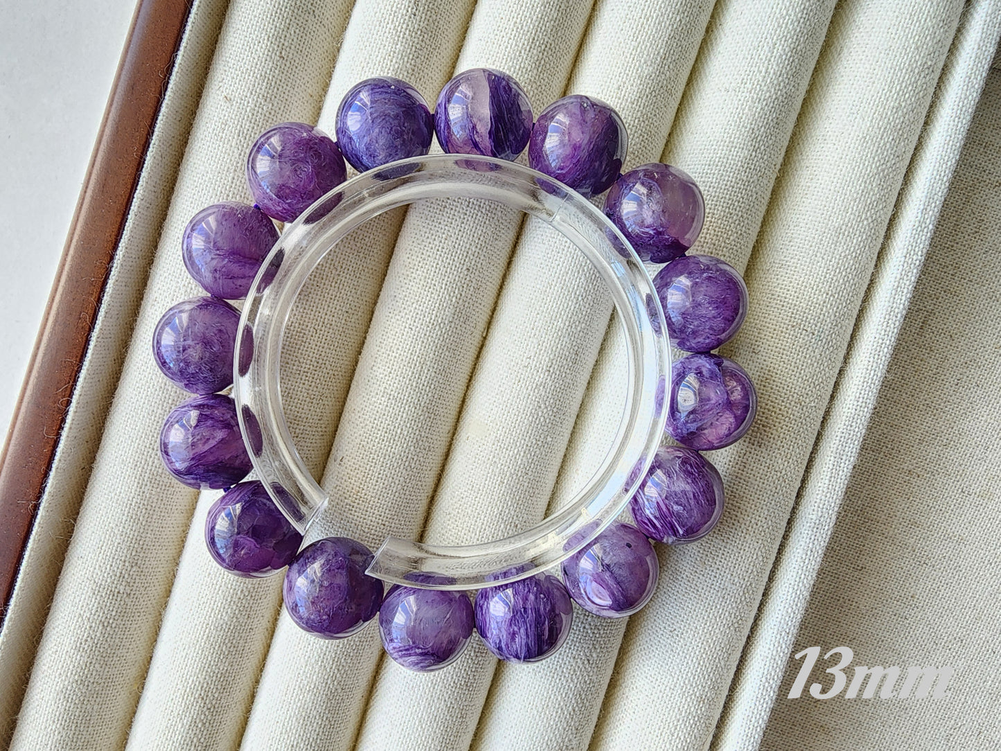 [Bracelet] Radiant Purple: Charoite 紫龙晶 Round Beads Bracelet - Embrace Transformation and Inner Strength