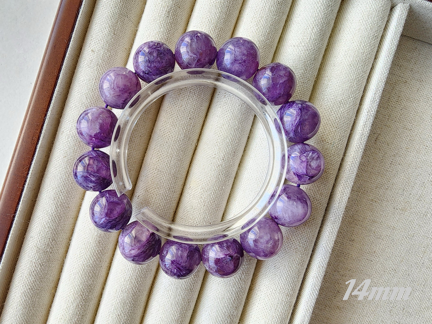 [Bracelet] Radiant Purple: Charoite 紫龙晶 Round Beads Bracelet - Embrace Transformation and Inner Strength