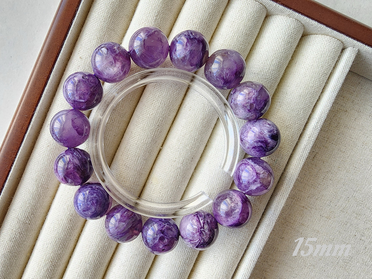 [Bracelet] Radiant Purple: Charoite 紫龙晶 Round Beads Bracelet - Embrace Transformation and Inner Strength