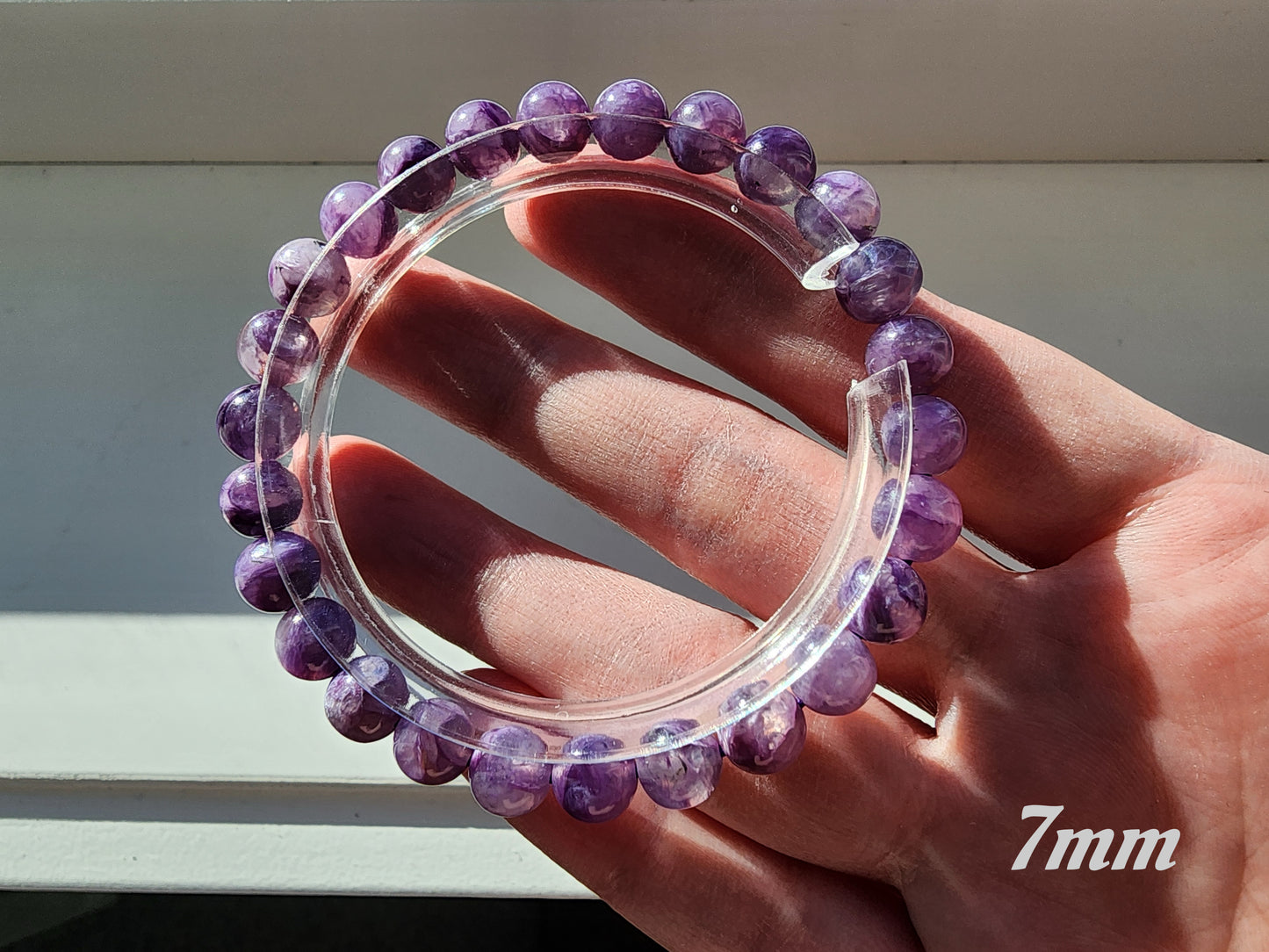 [Bracelet] Radiant Purple: Charoite 紫龙晶 Round Beads Bracelet - Embrace Transformation and Inner Strength