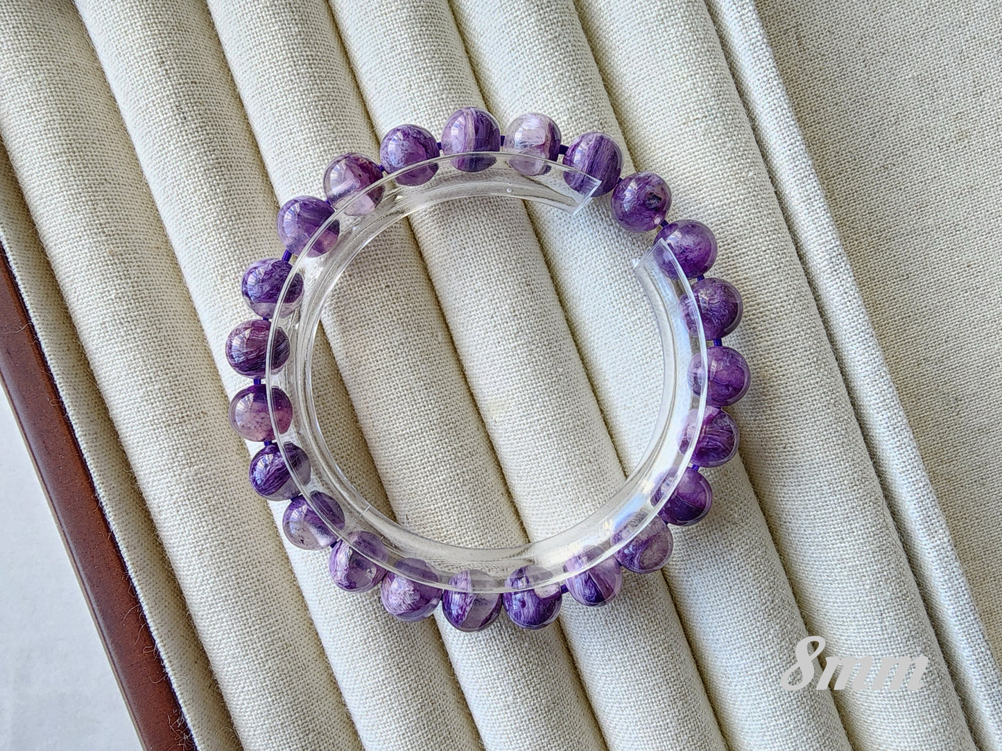 [Bracelet] Radiant Purple: Charoite 紫龙晶 Round Beads Bracelet - Embrace Transformation and Inner Strength