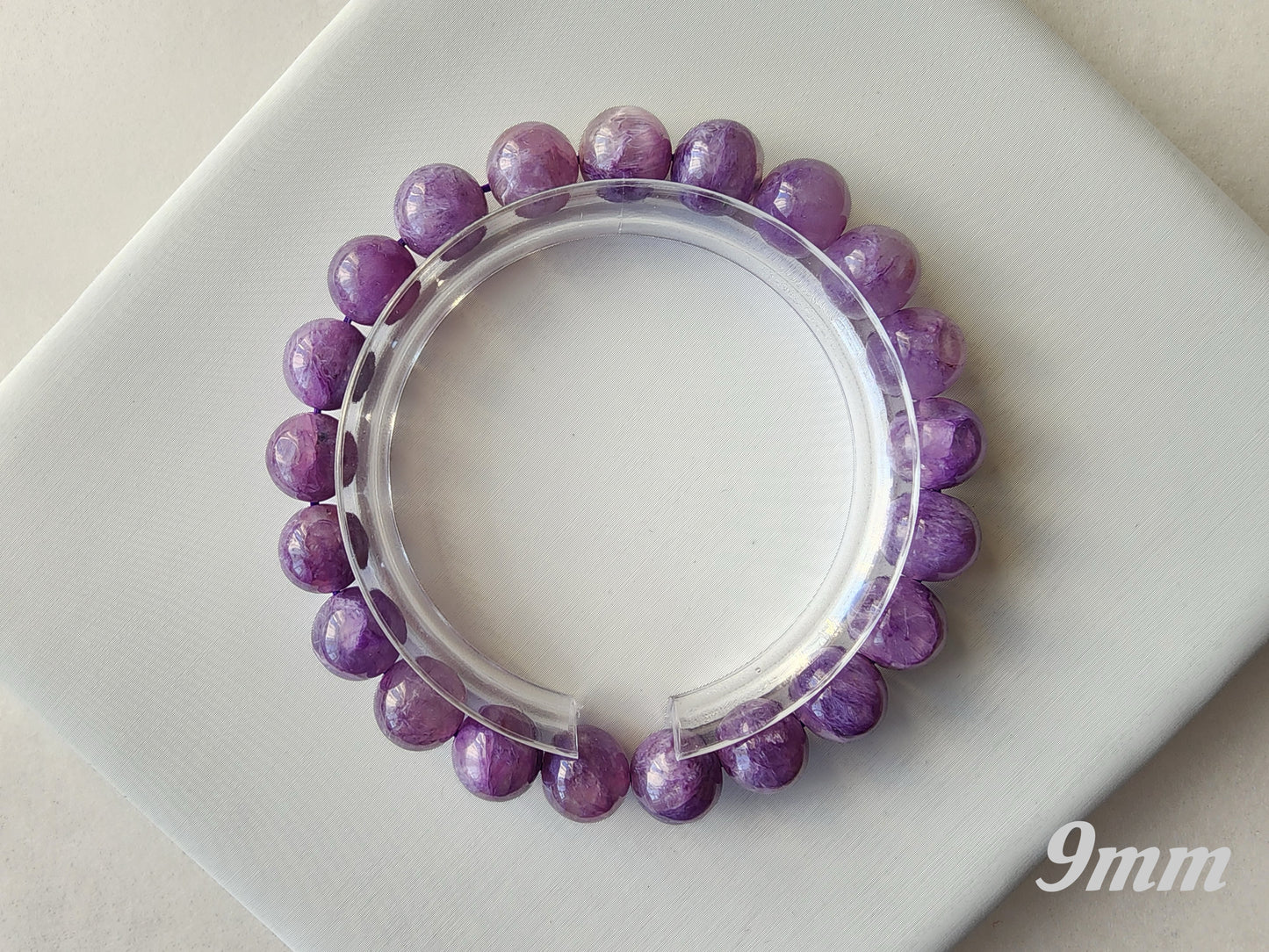 [Bracelet] Radiant Purple: Charoite 紫龙晶 Round Beads Bracelet - Embrace Transformation and Inner Strength