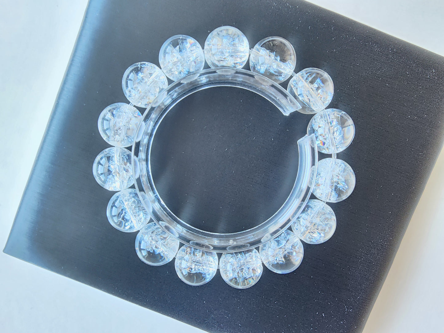 [Bracelet] Radiant 13mm Artificially Exploded Clear Quartz 白阿塞 Bracelet