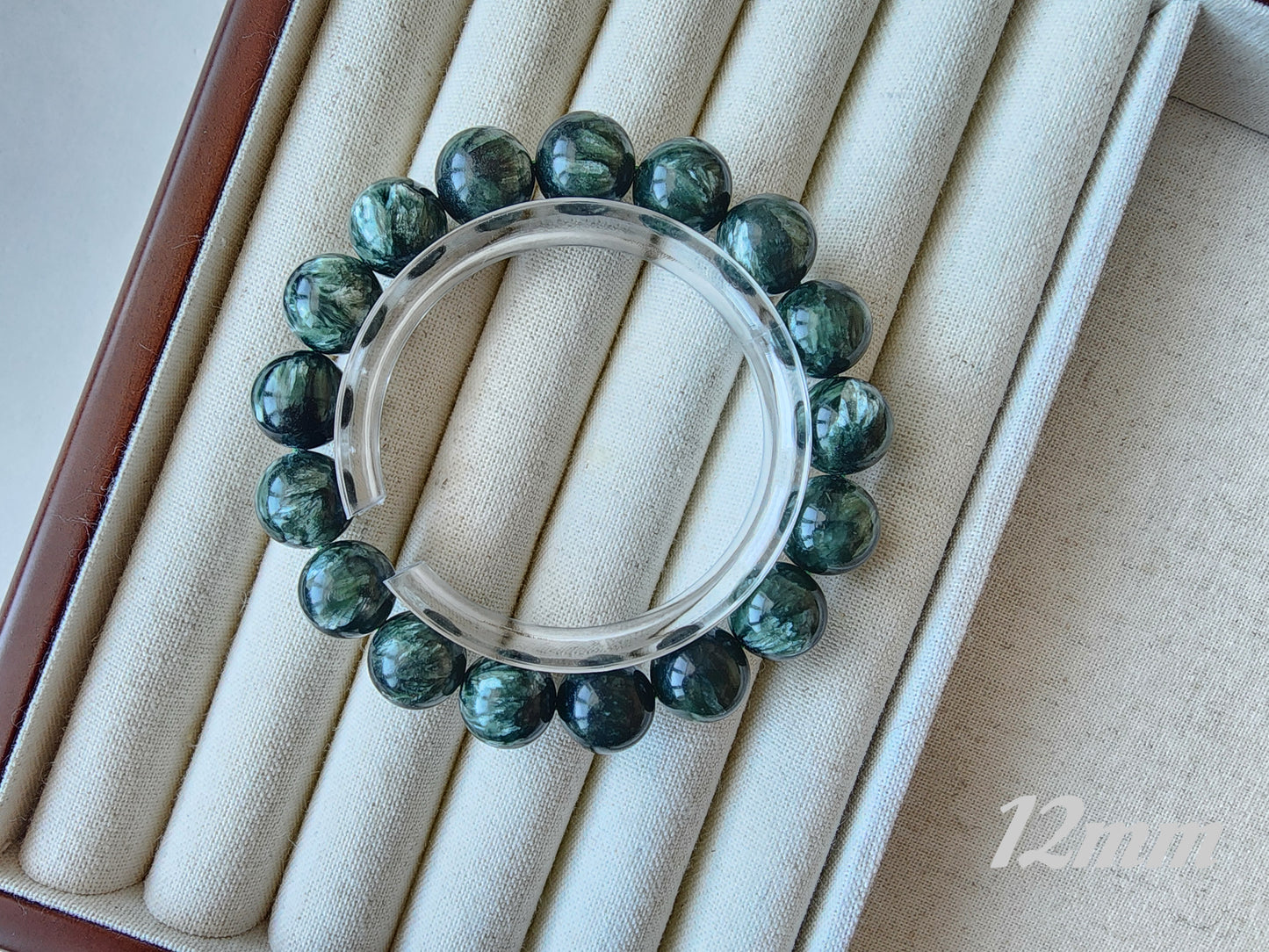 [Bracelet] Genuine Seraphinite 绿龙晶 Gemstone Bracelet: Earth's Energy on Your Wrist