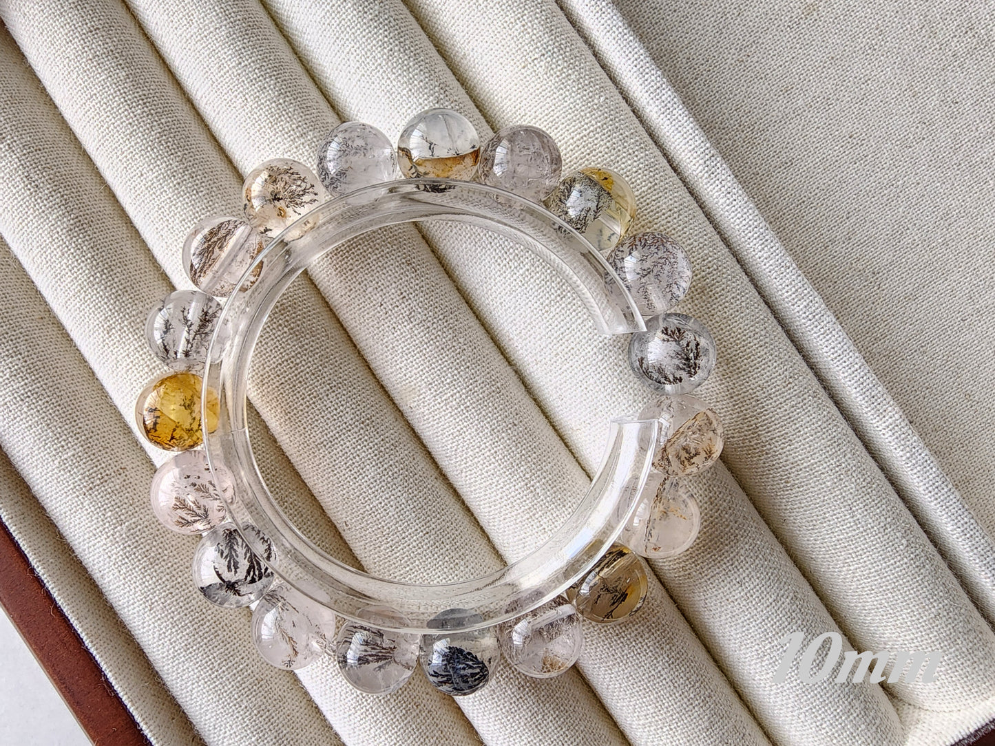 [Bracelet] Natural Dendritic Quartz 小树水晶 Beaded Bracelet - Grow Abundance & Prosperity