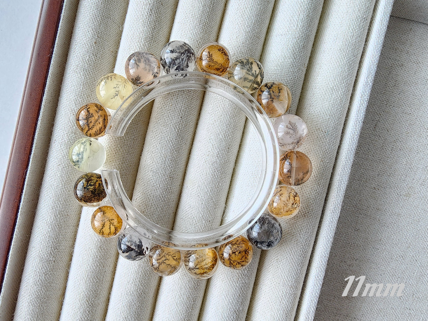 [Bracelet] Natural Dendritic Quartz 小树水晶 Beaded Bracelet - Grow Abundance & Prosperity