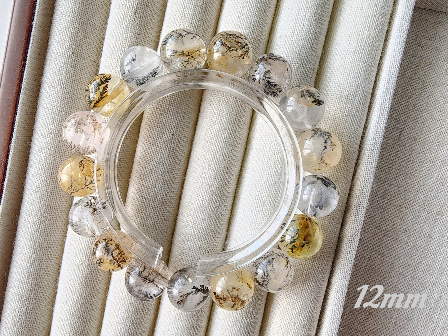 [Bracelet] Natural Dendritic Quartz 小树水晶 Beaded Bracelet - Grow Abundance & Prosperity