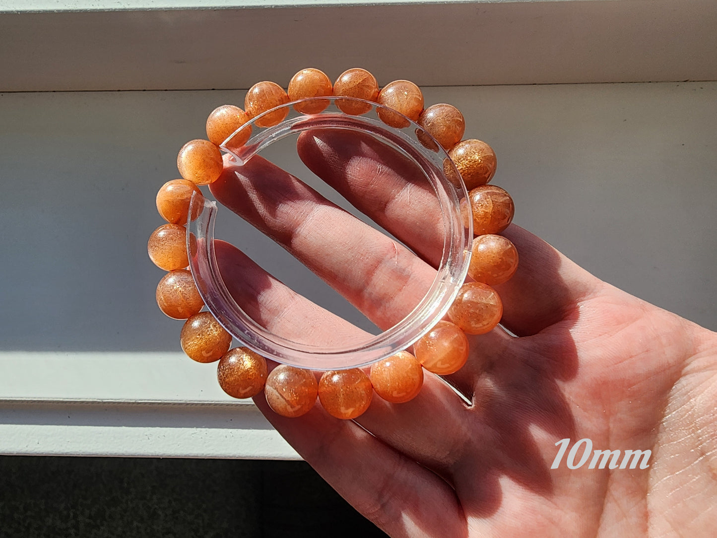 [Bracelet] Spark of Abundance: Natural Golden Sunstone 金沙太阳 Bracelet