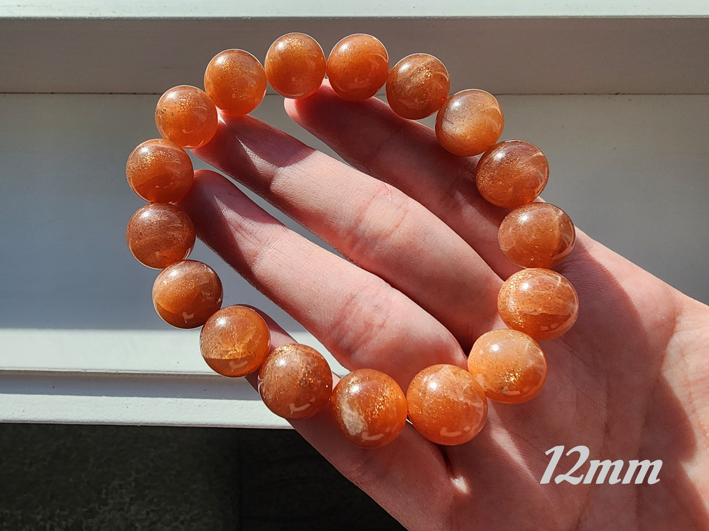 [Bracelet] Spark of Abundance: Natural Golden Sunstone 金沙太阳 Bracelet