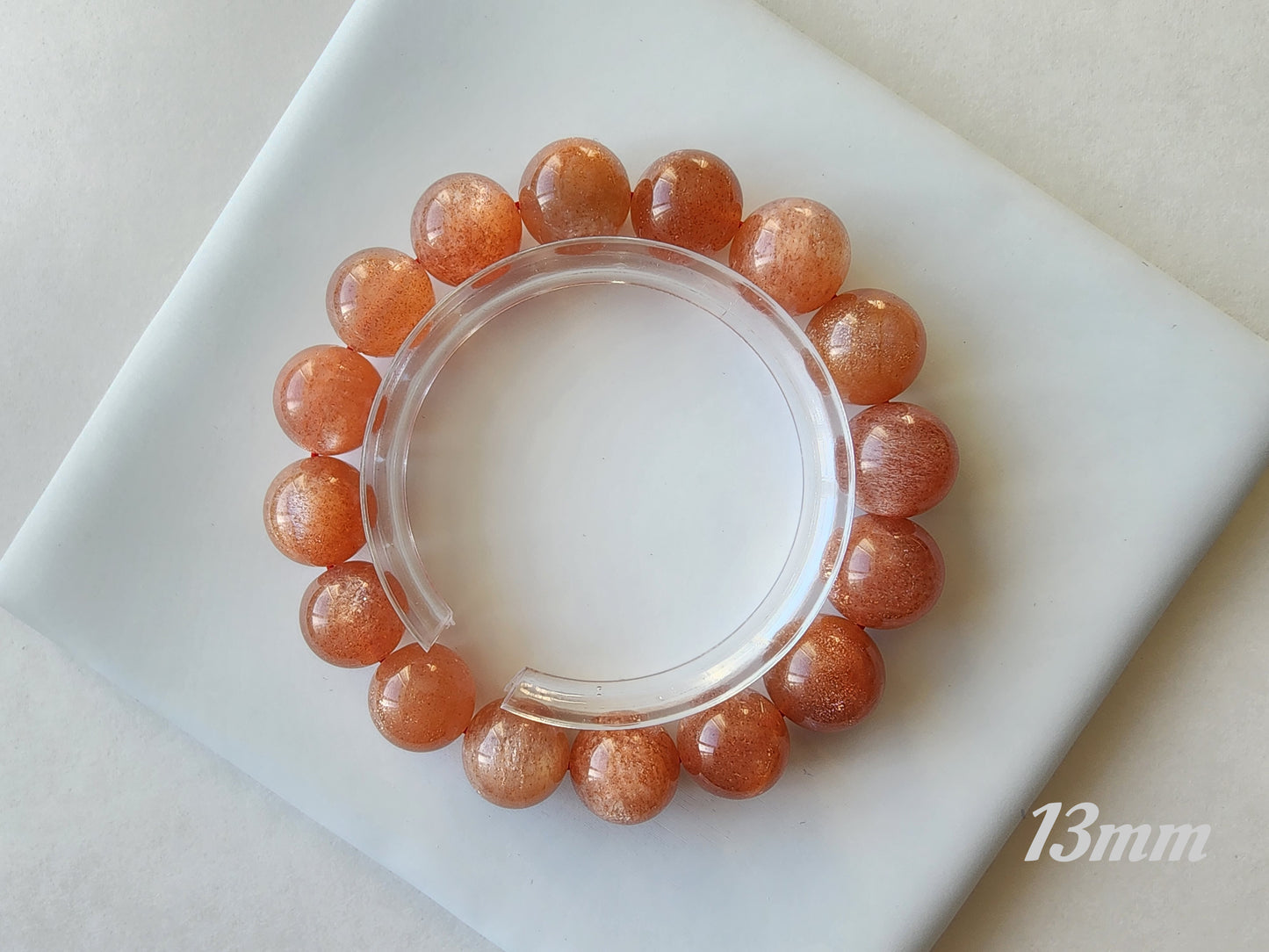 [Bracelet] Spark of Abundance: Natural Golden Sunstone 金沙太阳 Bracelet