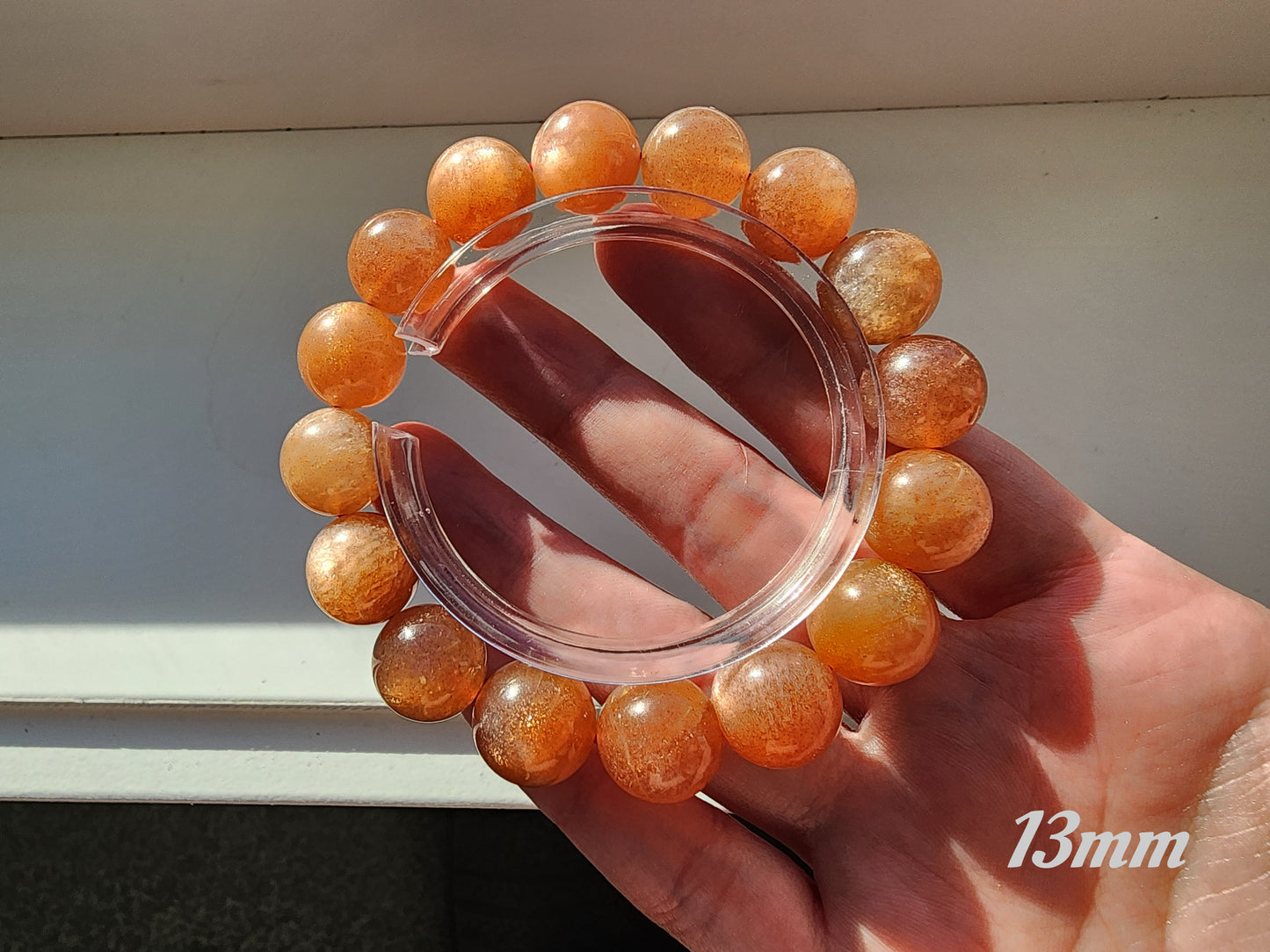 [Bracelet] Spark of Abundance: Natural Golden Sunstone 金沙太阳 Bracelet