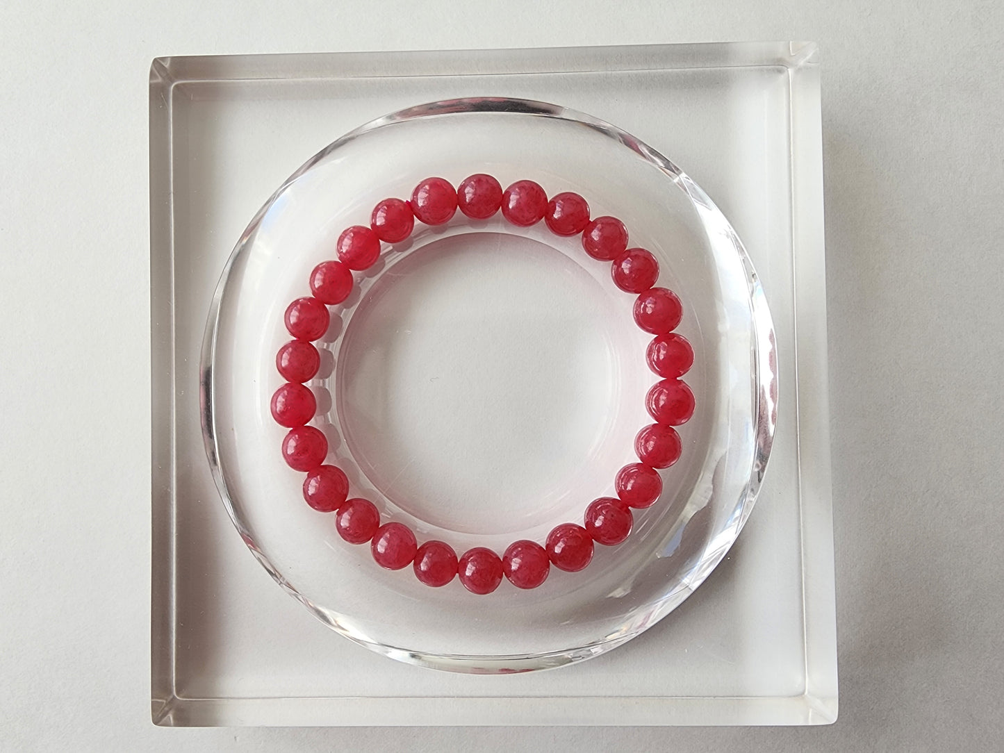 [Bracelet] Healing Stone: 7mm Rhodonite 蔷薇辉 Bead Bracelet (Madagascar)