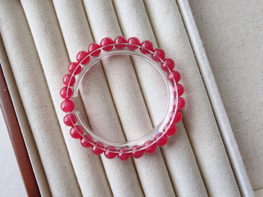 [Bracelet] Healing Stone: 7mm Rhodonite 蔷薇辉 Bead Bracelet (Madagascar)