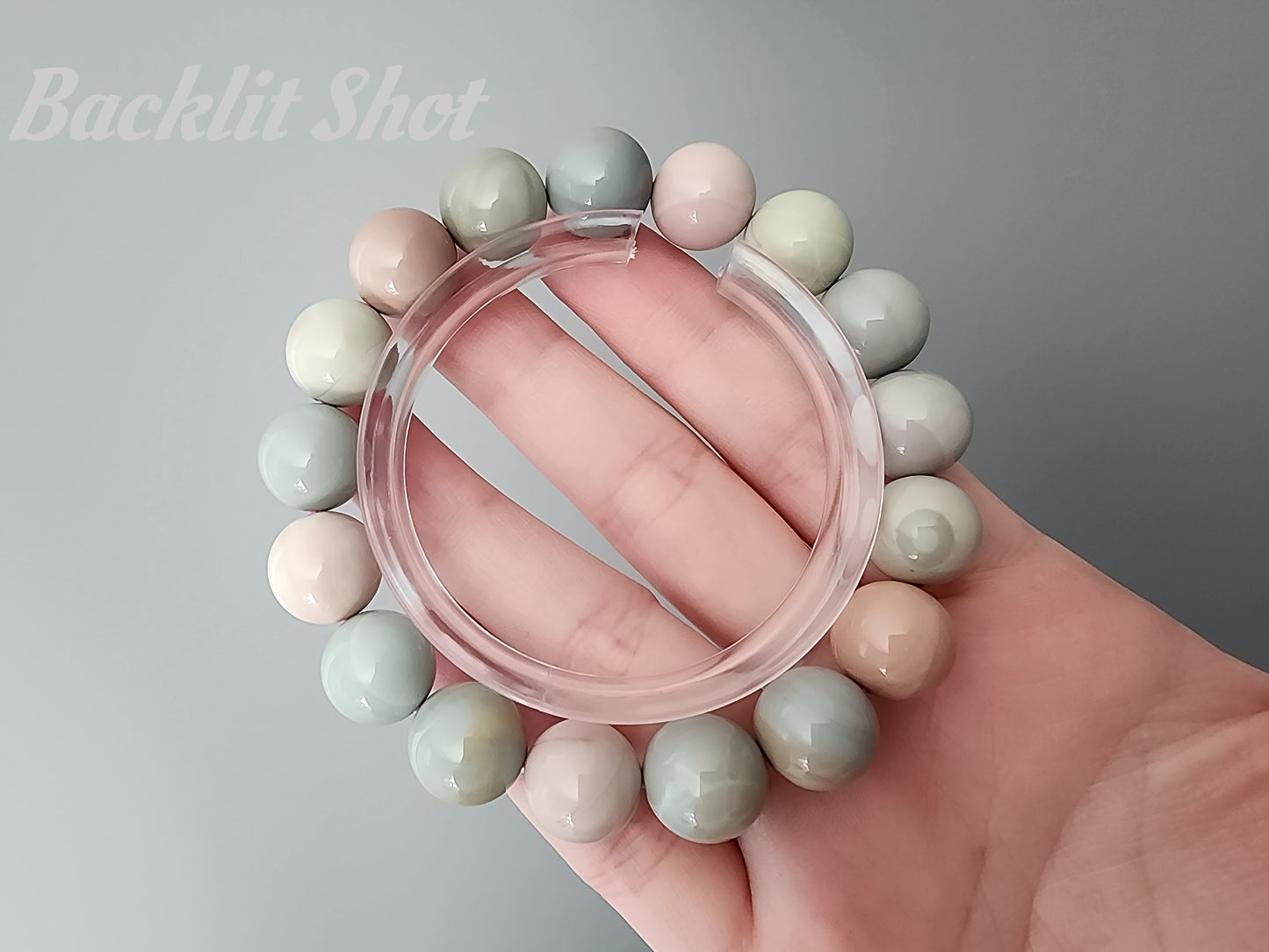 [Bracelet] Pastel Paradise: 12mm Alashan Beaded Bracelet