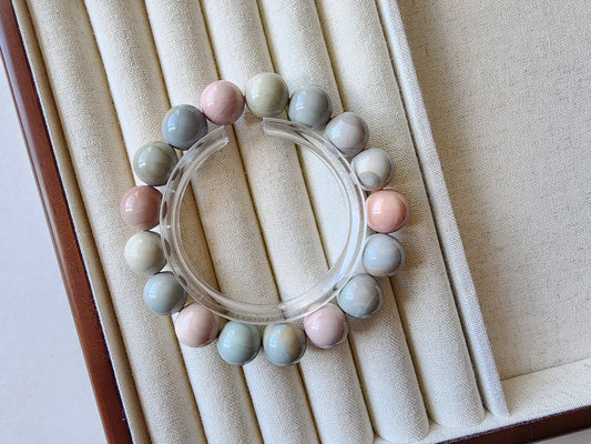 [Bracelet] Pastel Paradise: 12mm Alashan Beaded Bracelet