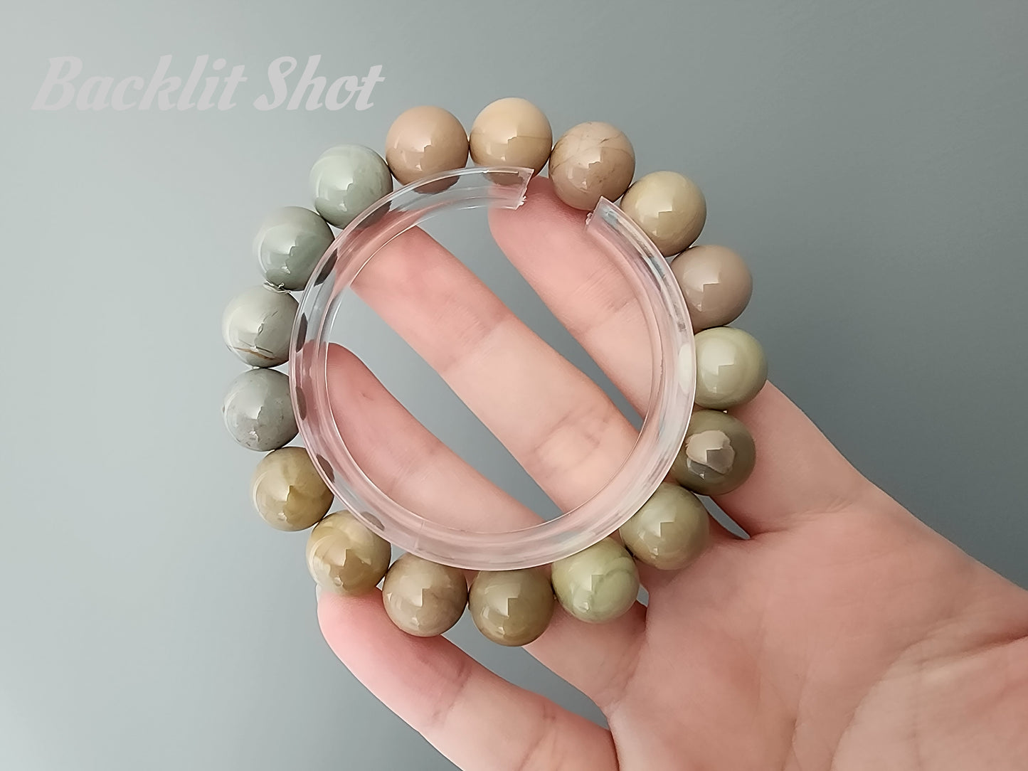 [Bracelet] Alashan Elegance: 12mm Agate Bead Bracelet