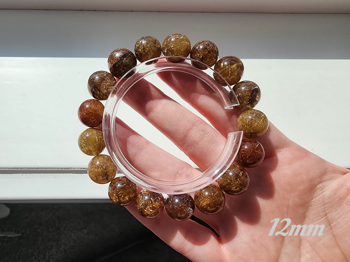 [Bracelet] Golden Glow: Rutilated Quartz 彩发晶 Bracelet