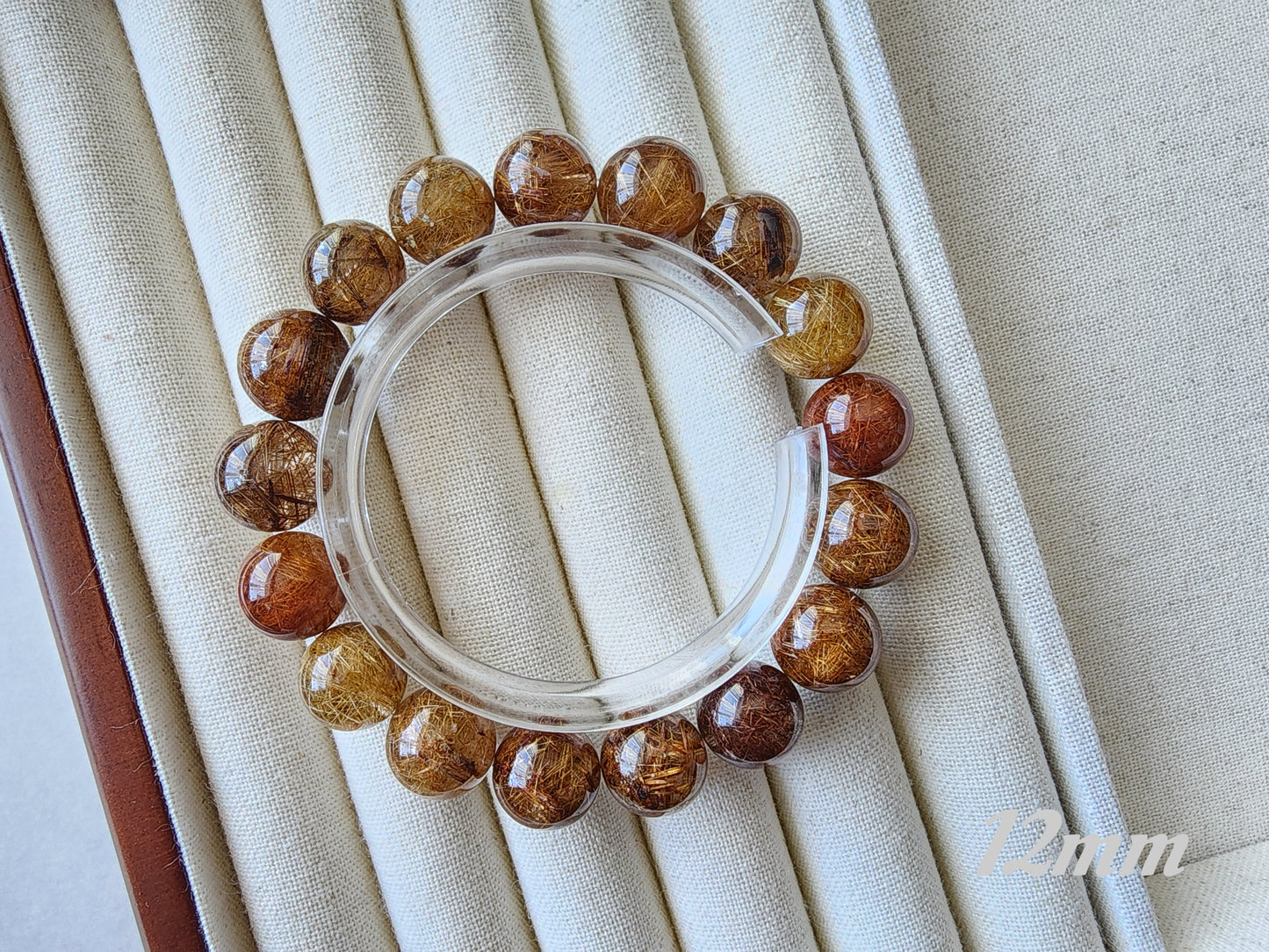 [Bracelet] Golden Glow: Rutilated Quartz 彩发晶 Bracelet