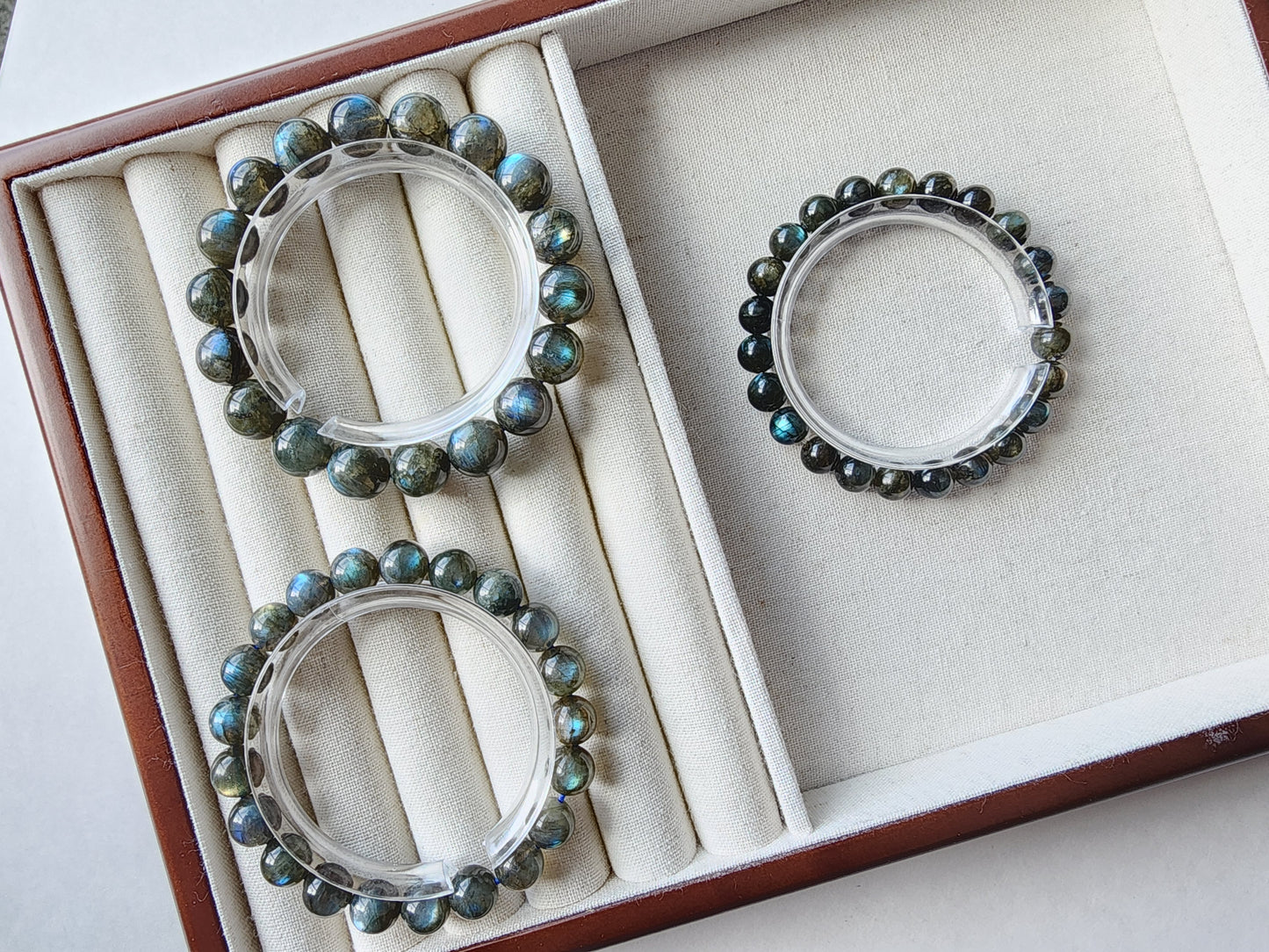 [Bracelet] Mystic Labradorite 拉长石 Round Bead Bracelet