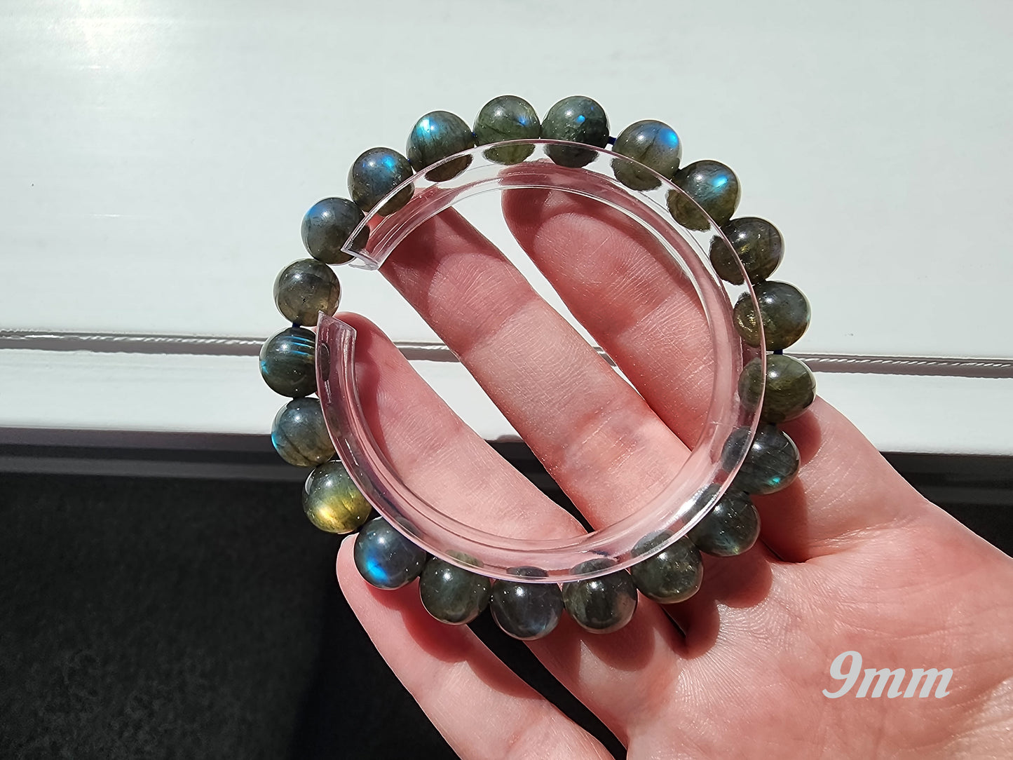 [Bracelet] Mystic Labradorite 拉长石 Round Bead Bracelet