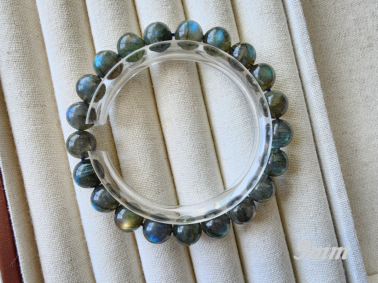 [Bracelet] Mystic Labradorite 拉长石 Round Bead Bracelet