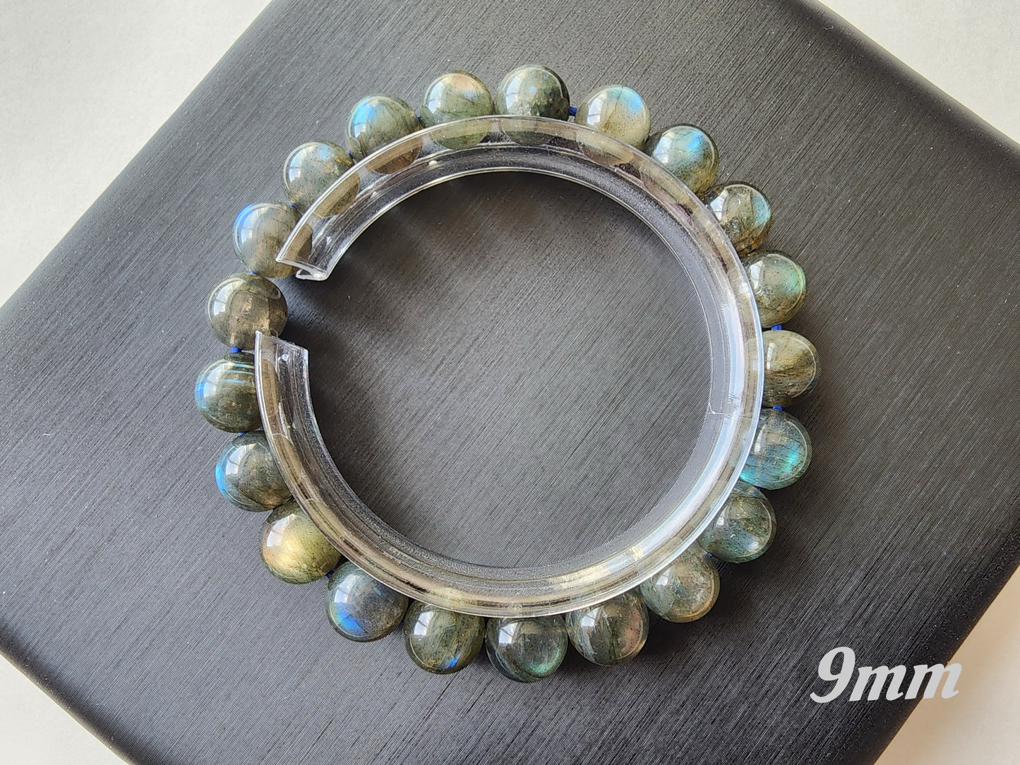 [Bracelet] Mystic Labradorite 拉长石 Round Bead Bracelet