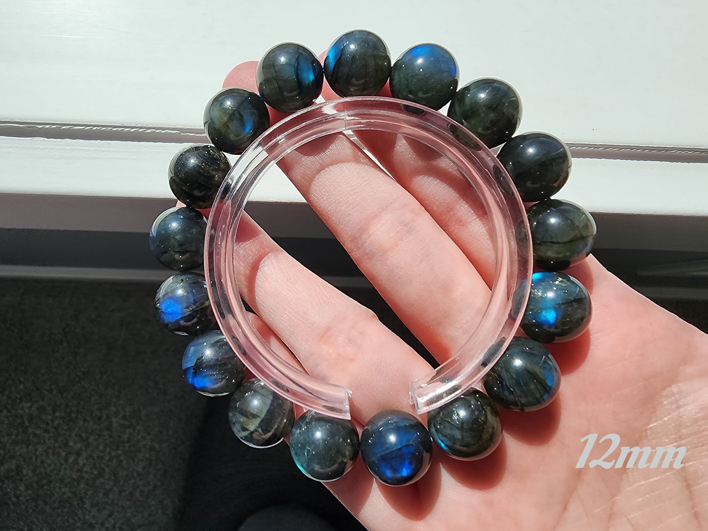 [Bracelet] Mystic Labradorite 拉长石 Round Bead Bracelet