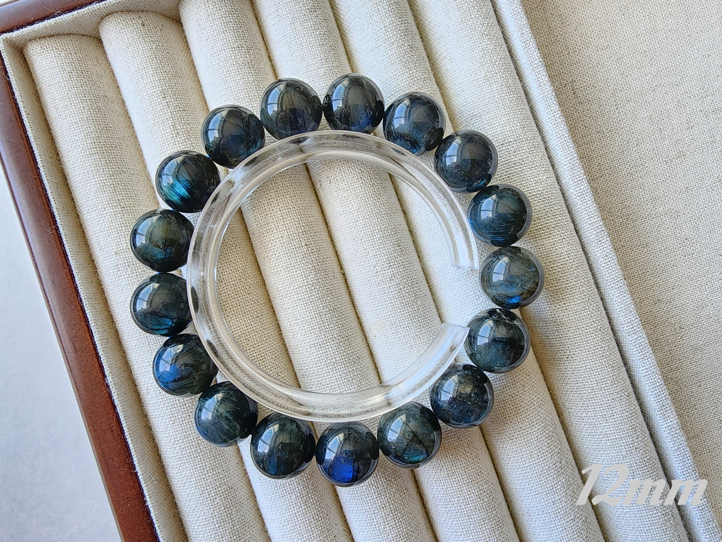 [Bracelet] Mystic Labradorite 拉长石 Round Bead Bracelet