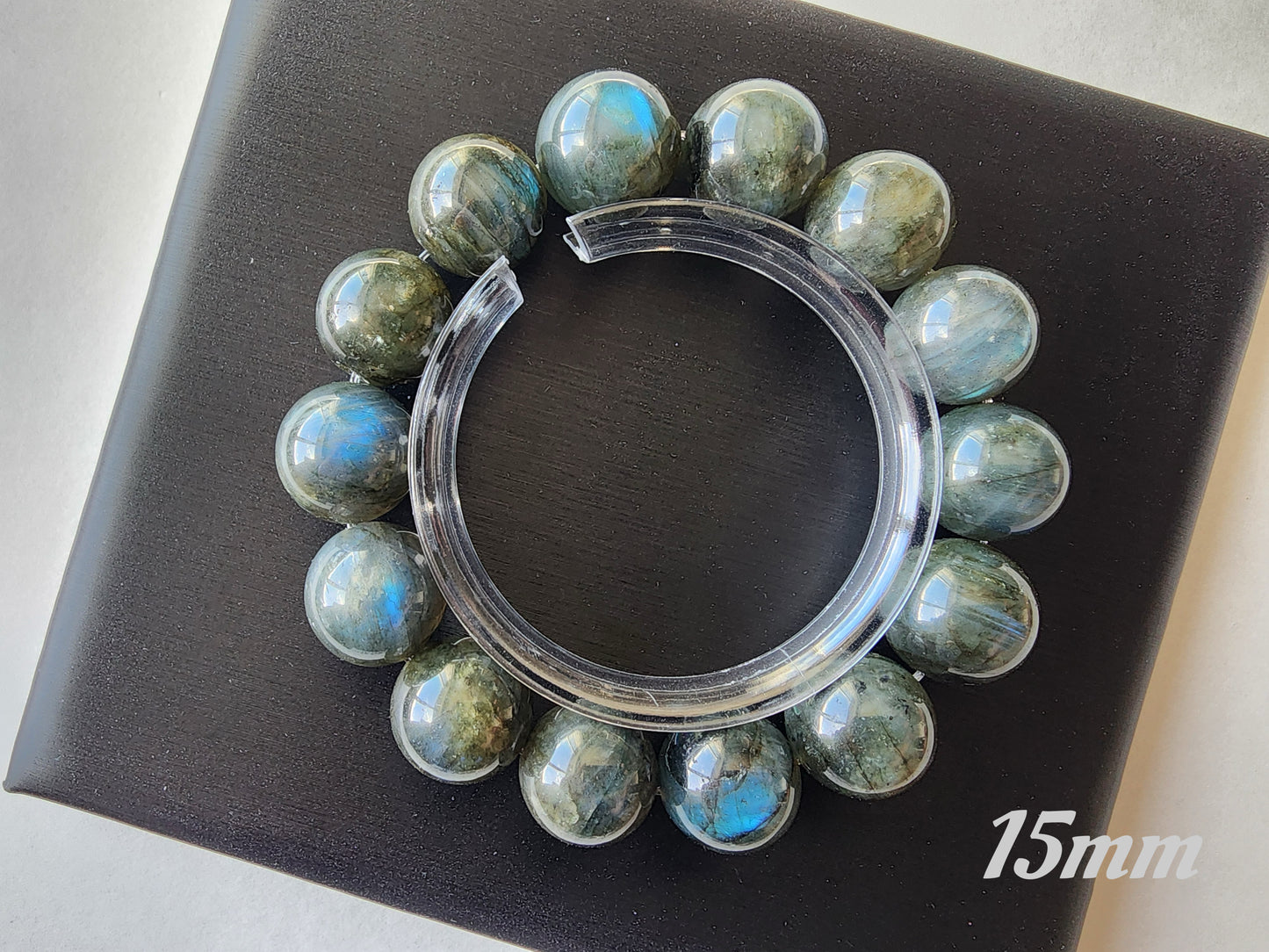 [Bracelet] Mystic Labradorite 拉长石 Round Bead Bracelet