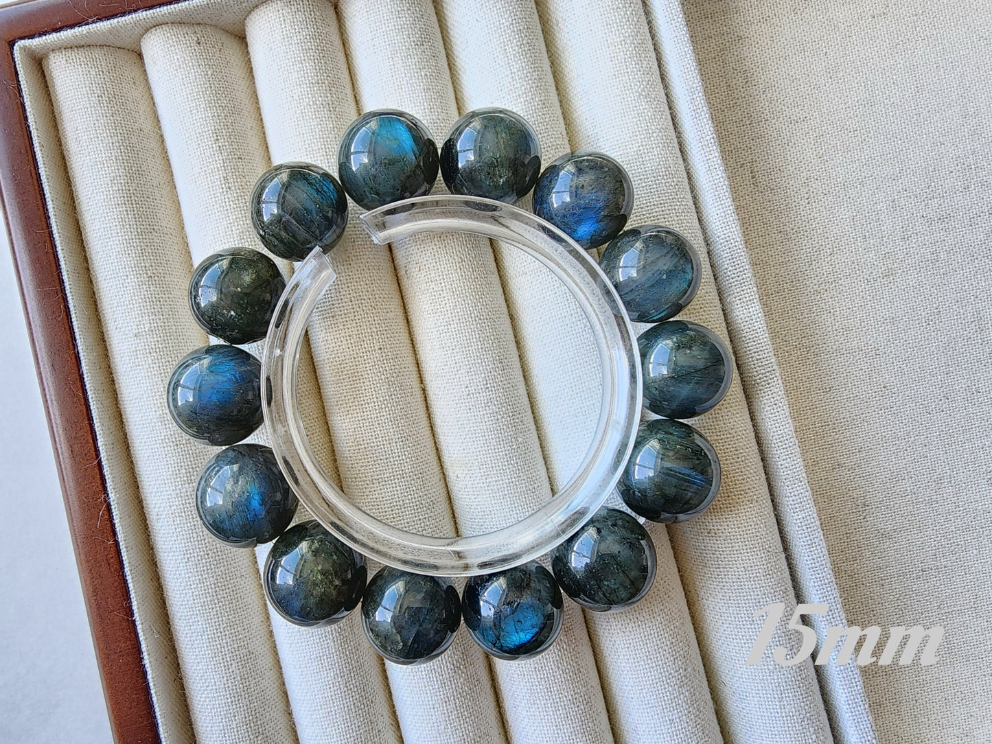 [Bracelet] Mystic Labradorite 拉长石 Round Bead Bracelet