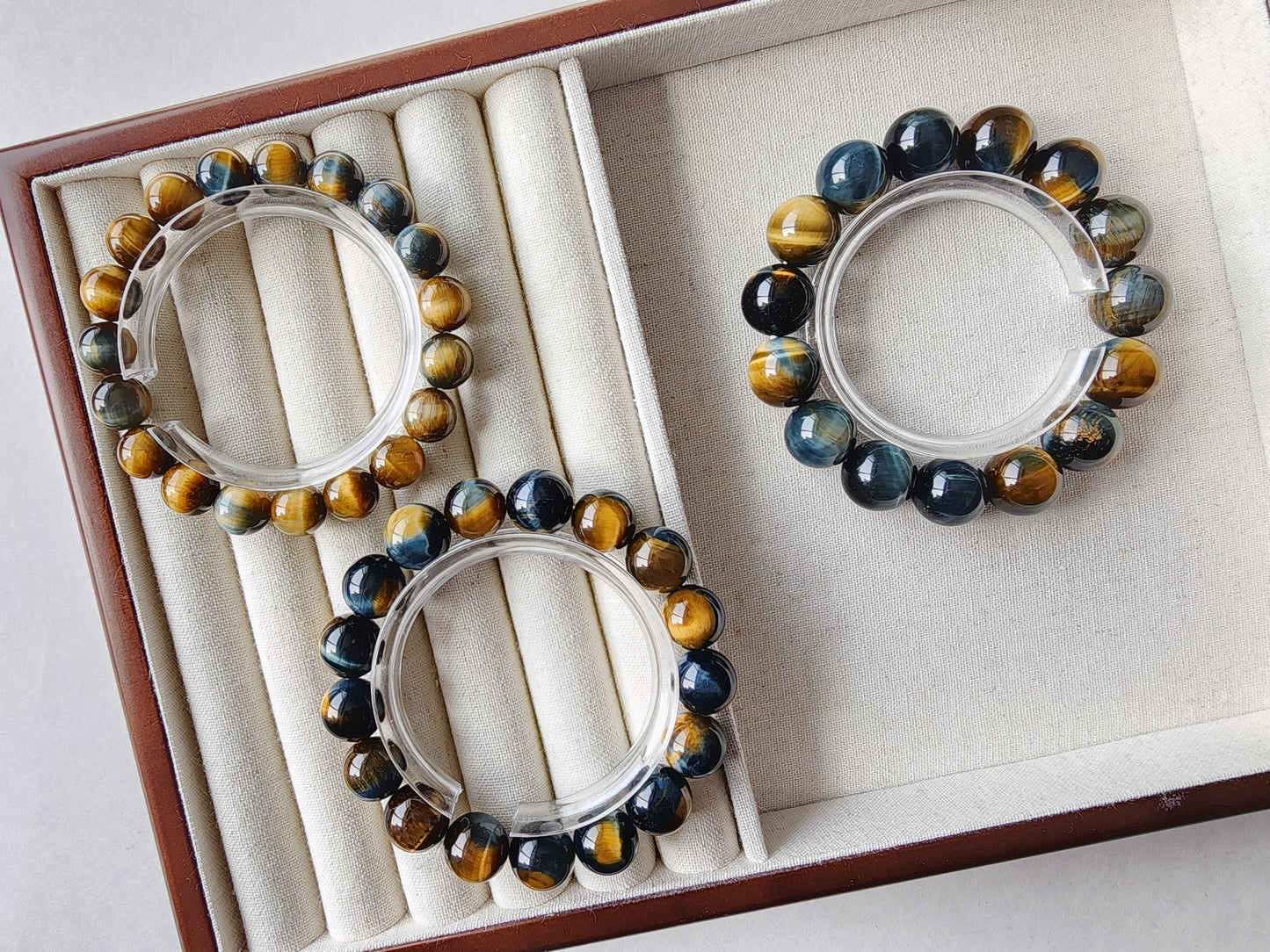 [Bracelet] Golden Blue Tiger Eye Inspiration Bracelet