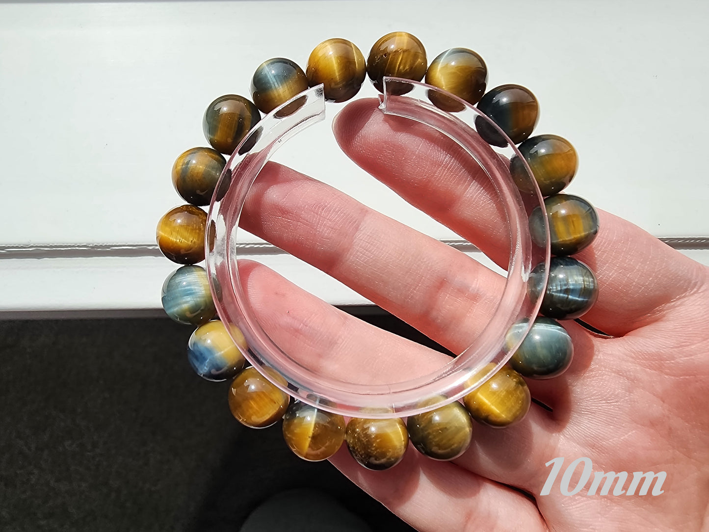 [Bracelet] Golden Blue Tiger Eye Inspiration Bracelet