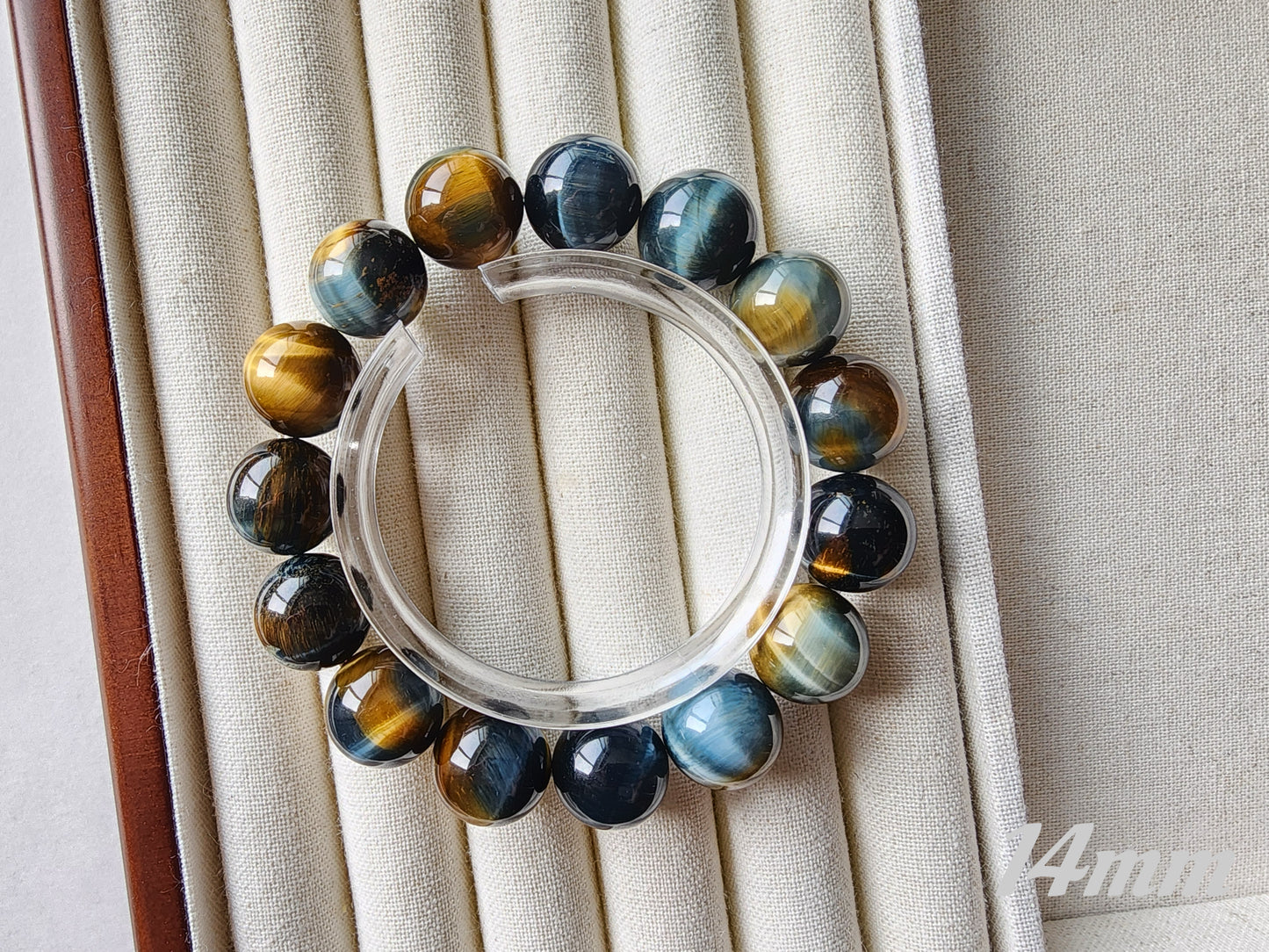 [Bracelet] Golden Blue Tiger Eye Inspiration Bracelet