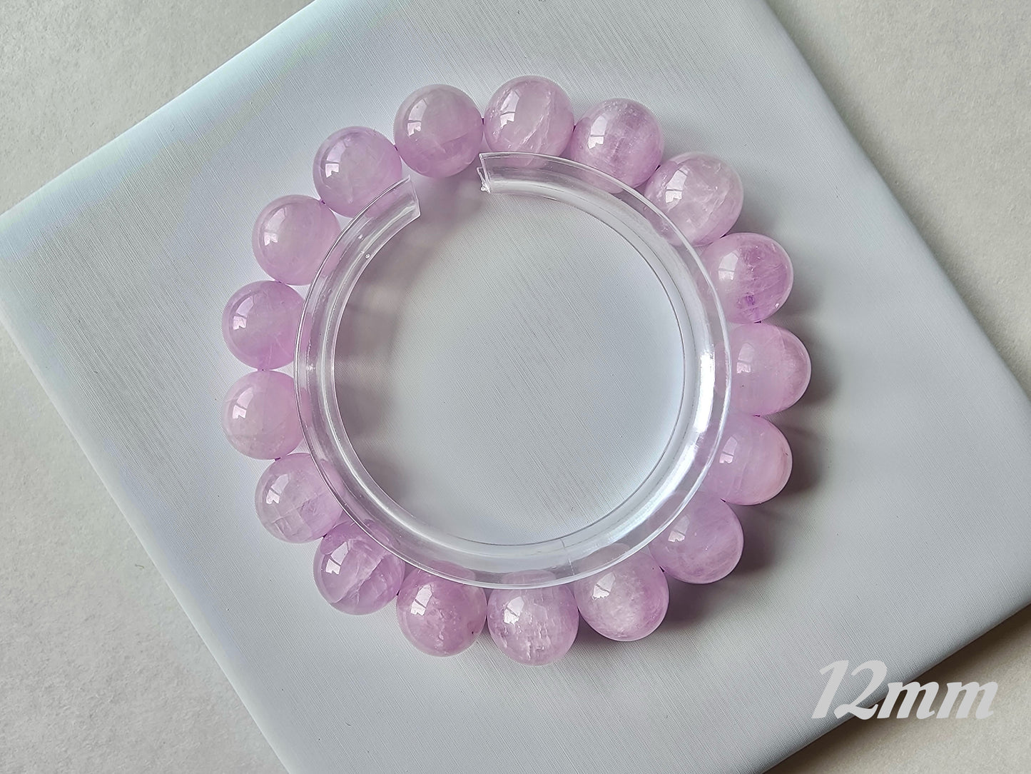 [Bracelet] Lilac Dreams: Natural Kunzite 紫锂辉 Beaded Bracelet