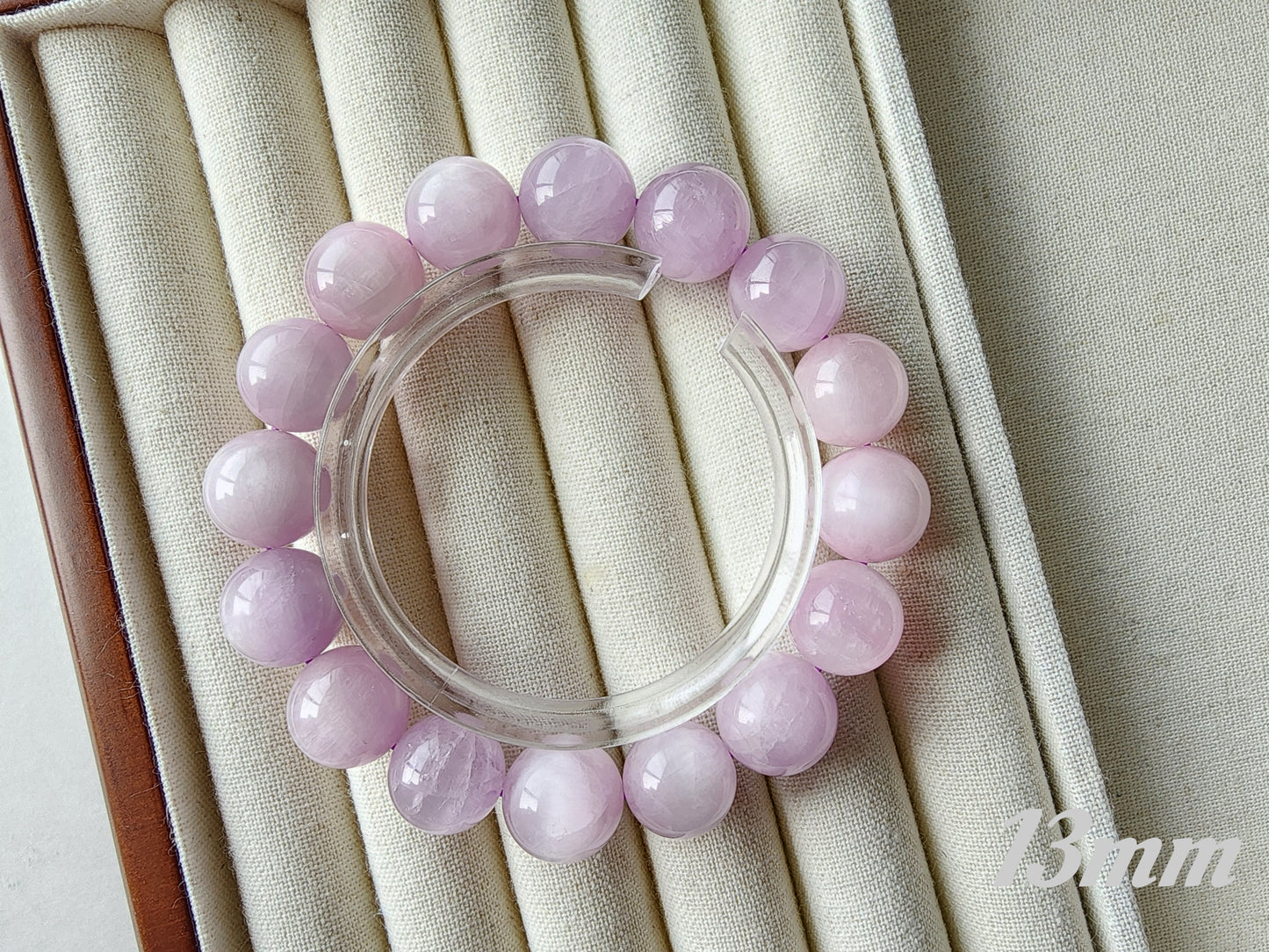 [Bracelet] Lilac Dreams: Natural Kunzite 紫锂辉 Beaded Bracelet